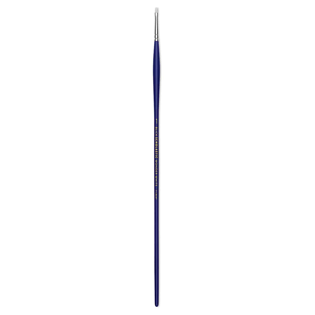 Blick Scholastic Wonder White Brush - Filbert, Long Handle, Size 1