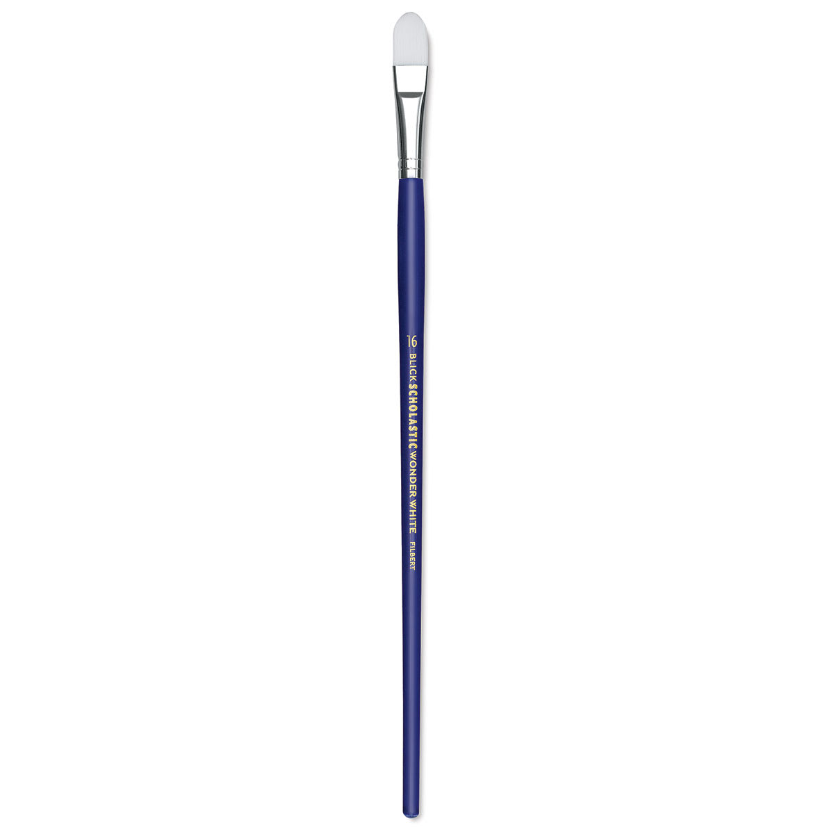 Blick Scholastic Wonder White Brush - Filbert, Long Handle, Size 16