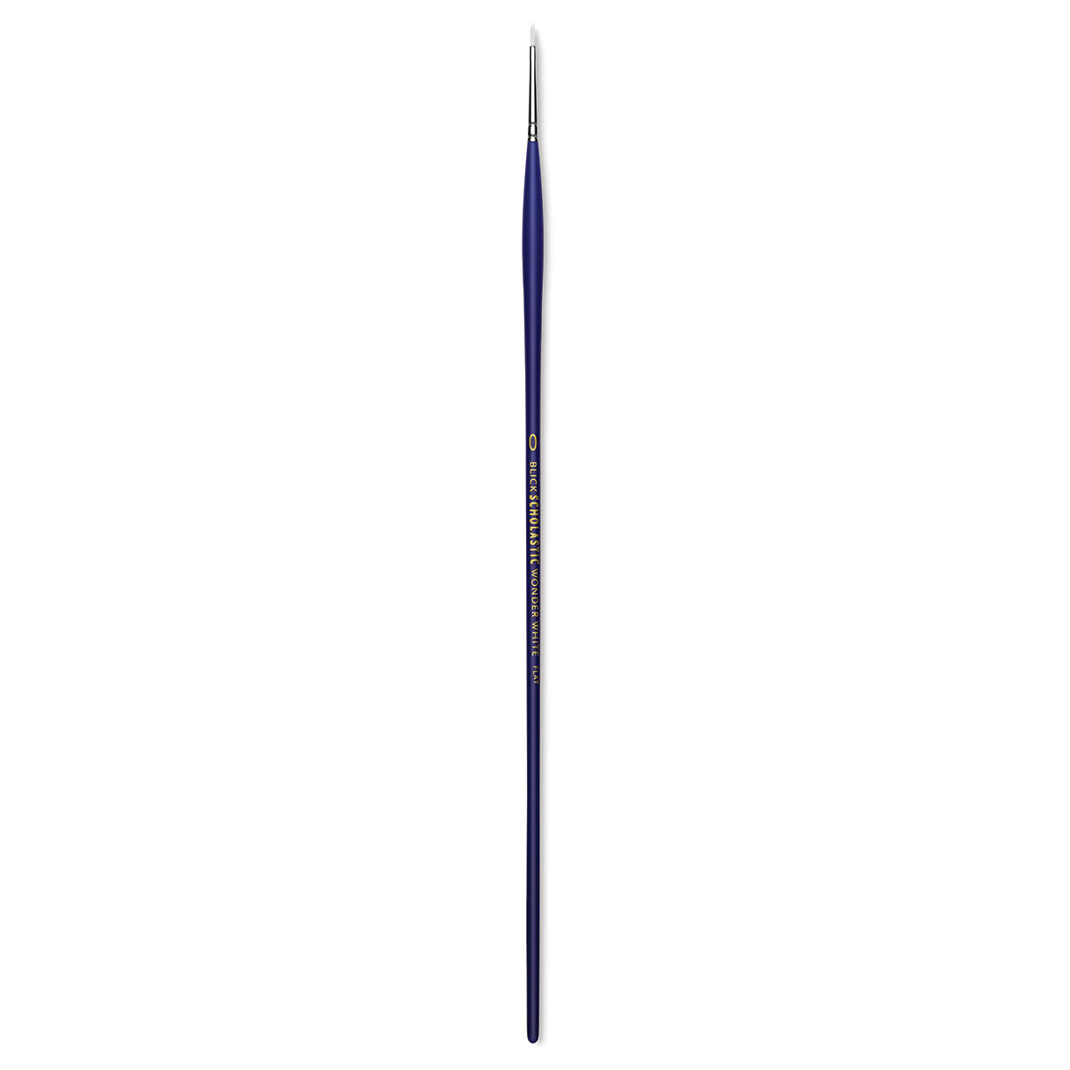 Blick Scholastic Wonder White Brush - Flat, Long Handle, Size 0