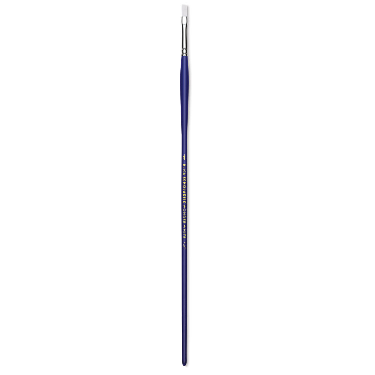 Blick Scholastic Wonder White Brush - Flat, Long Handle, Size 4