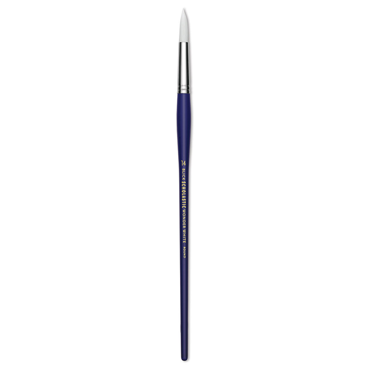 Blick Scholastic Wonder White Brush - Round, Long Handle, Size 14