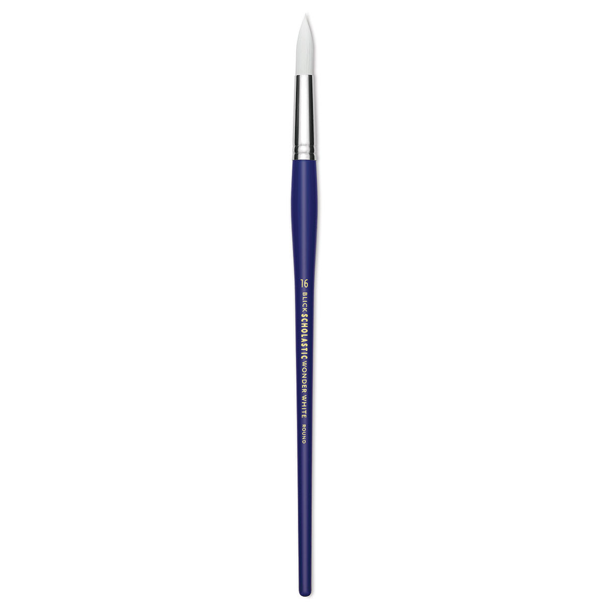 Blick Scholastic Wonder White Brush - Round, Long Handle, Size 16