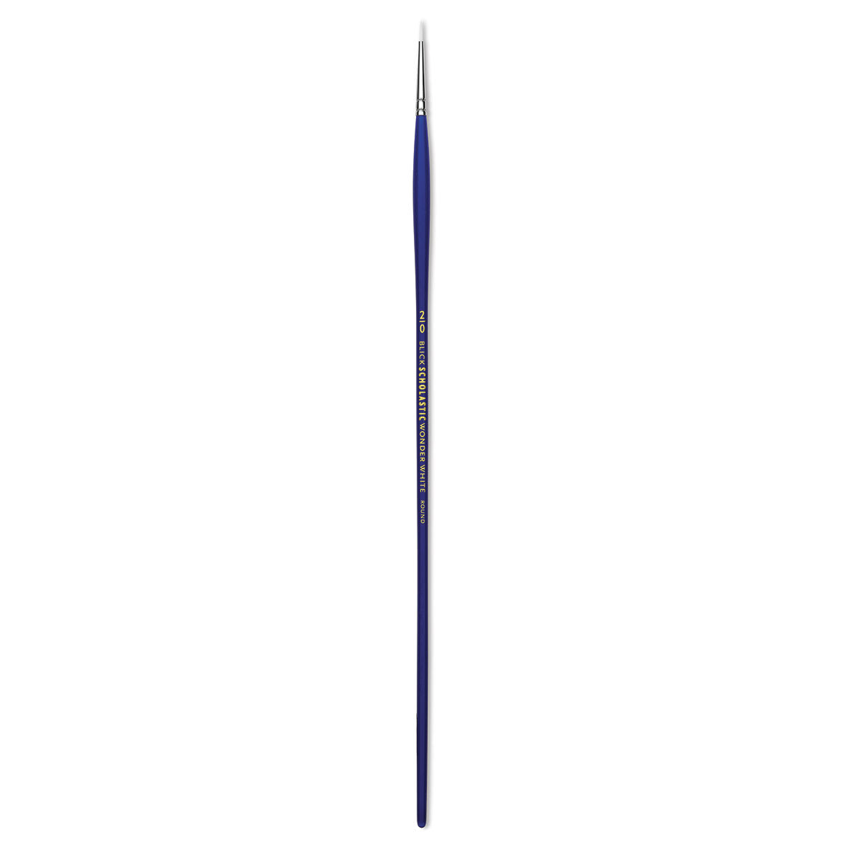Blick Scholastic Wonder White Brush - Round, Long Handle, 2/0