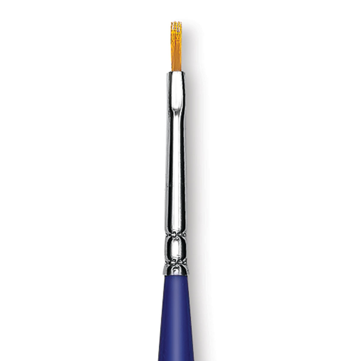 Blick Scholastic Golden Taklon Brush - Flat, Long Handle, Size 0 close up