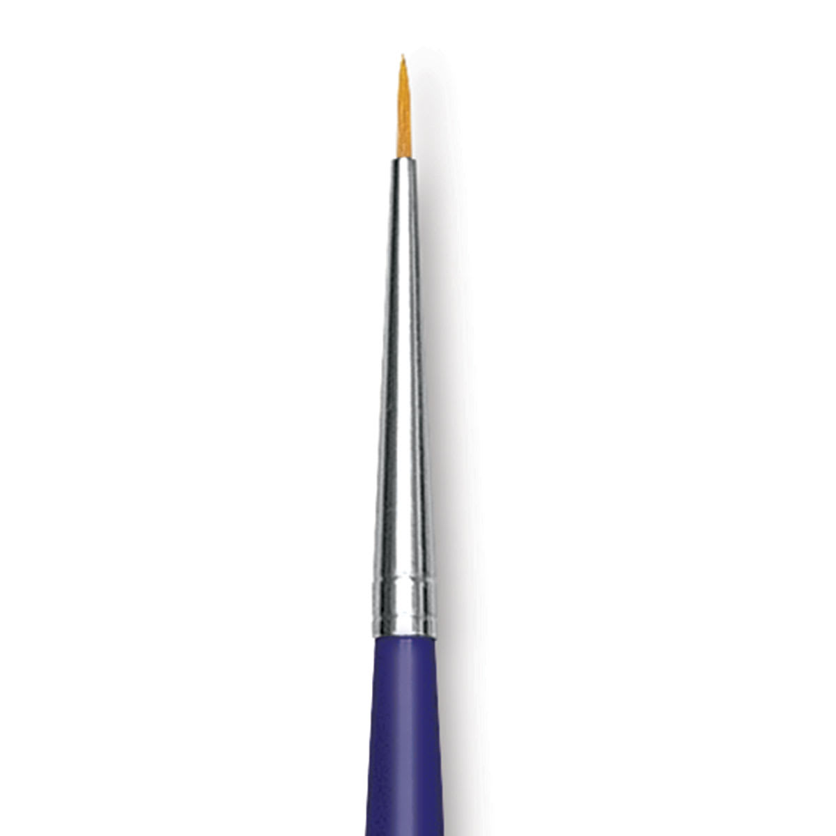 Blick Scholastic Golden Taklon Brush - Round, Long Handle, 3/0 close up