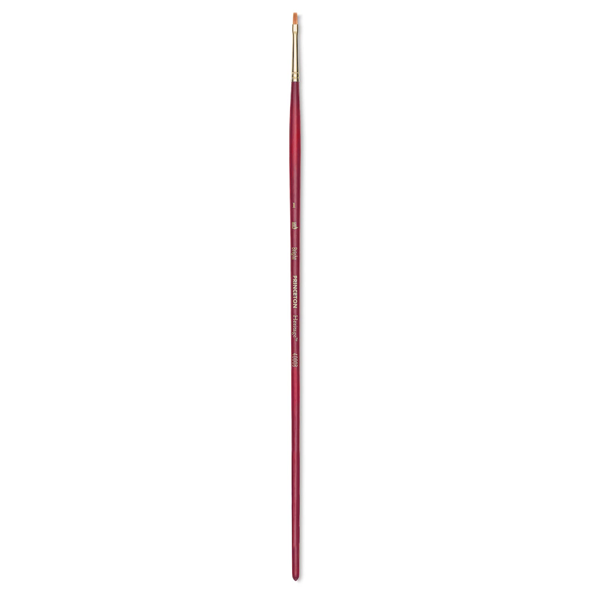 Princeton Synthetic Sable Brush - Bright, Long Handle, Size 1