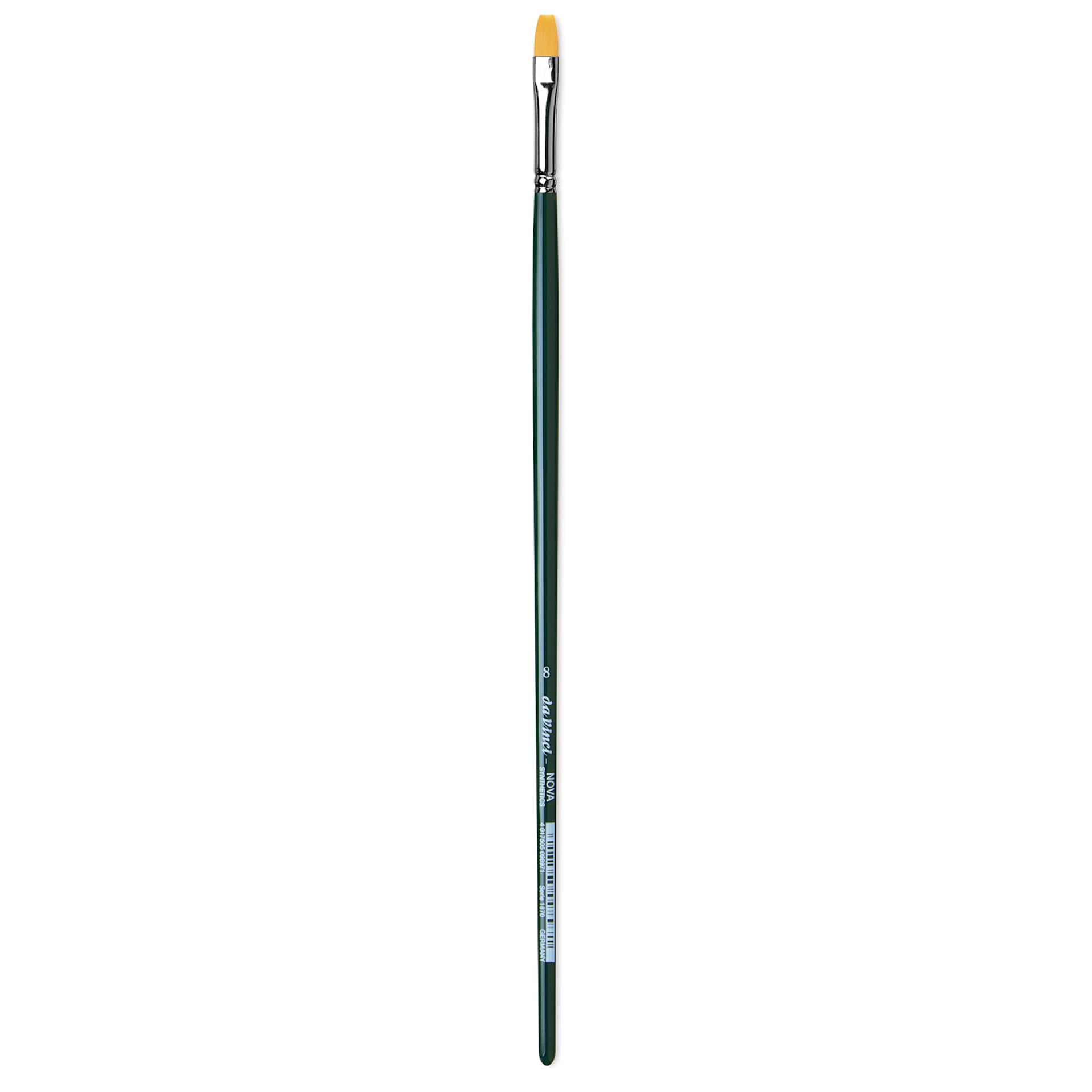 Da Vinci Nova Brush - Bright, Long Handle, Size 8