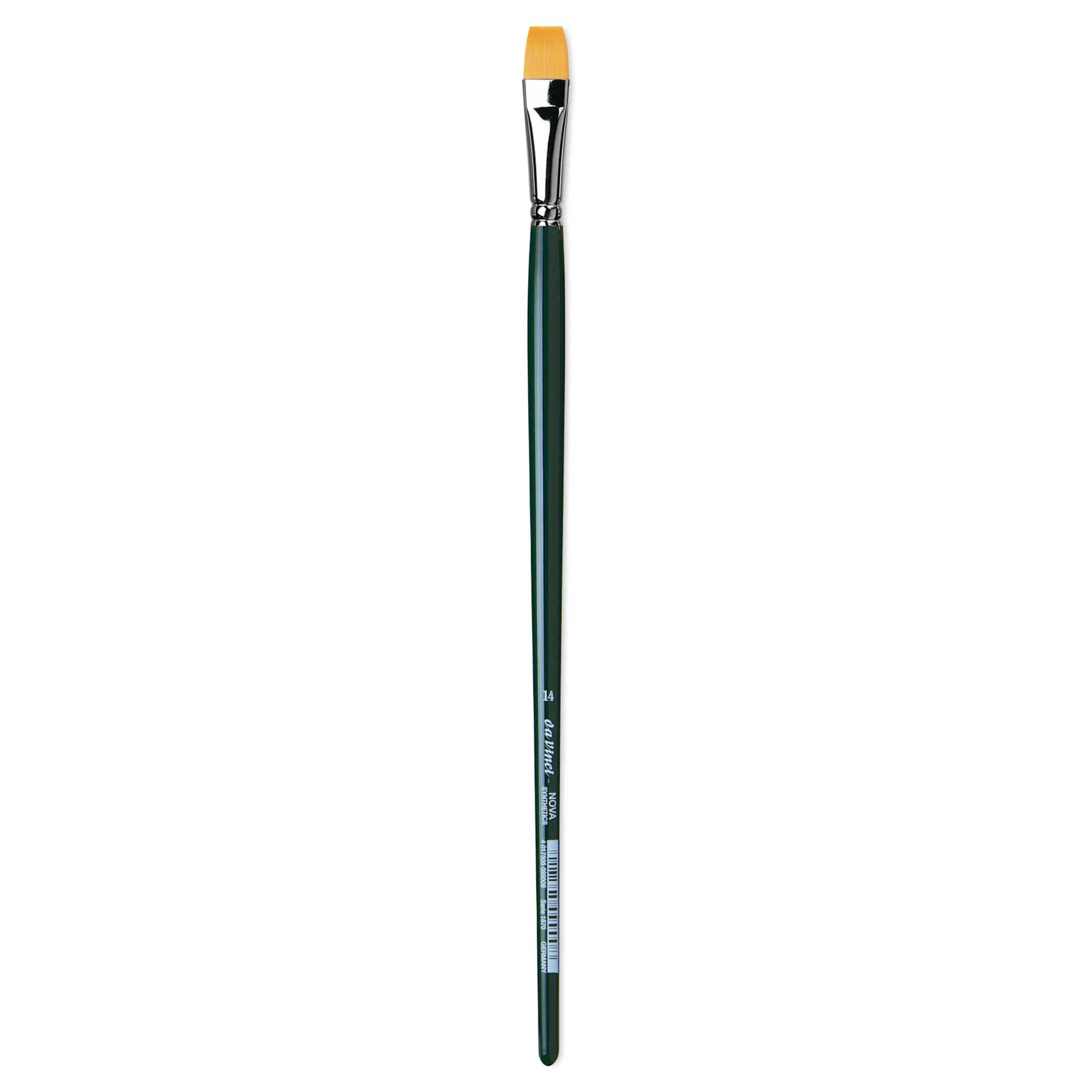 Da Vinci Nova Brush - Bright, Long Handle, Size 14