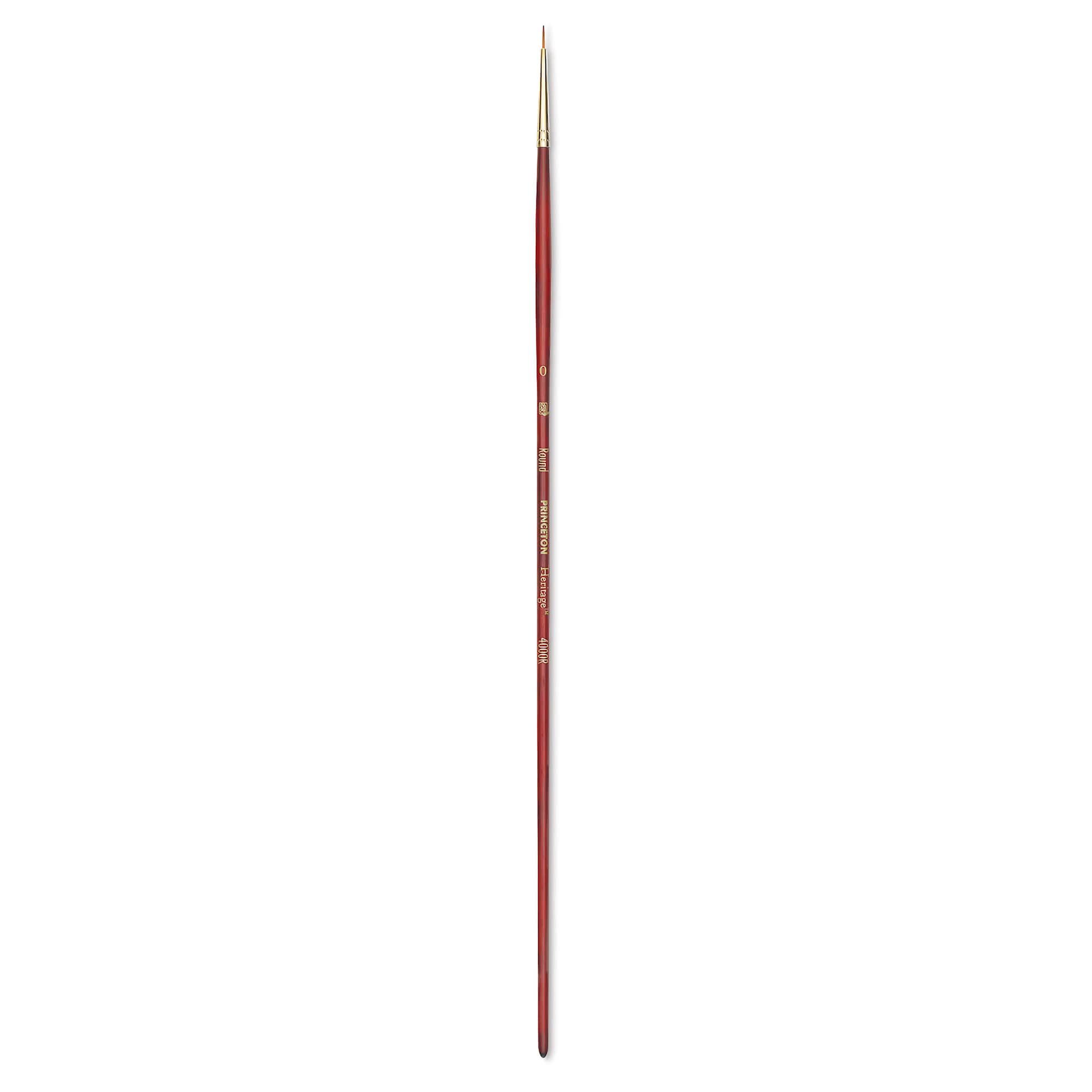 Princeton Synthetic Sable Brush - Round, Long Handle, Size 0