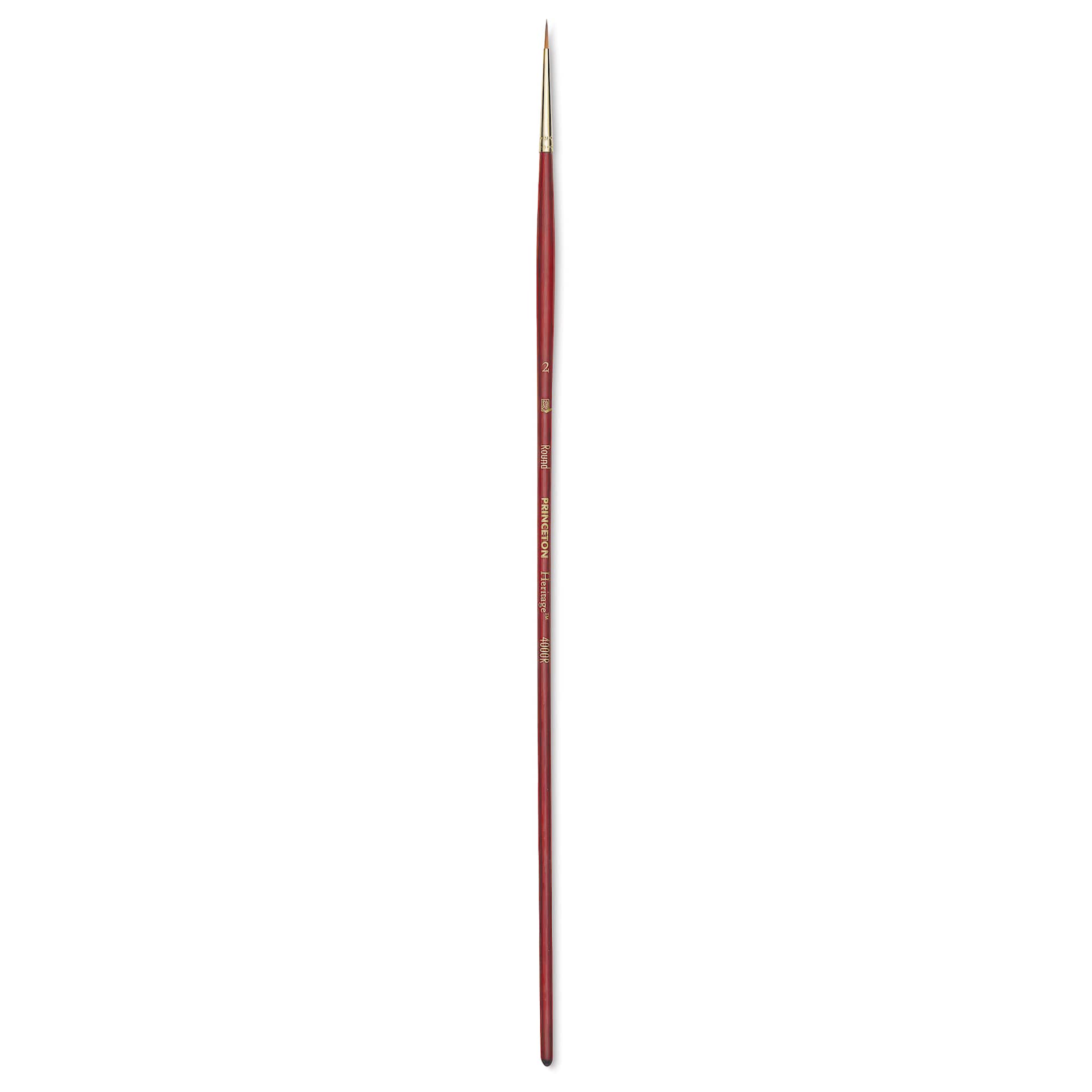 Princeton Synthetic Sable Brush - Round, Long Handle, Size 2