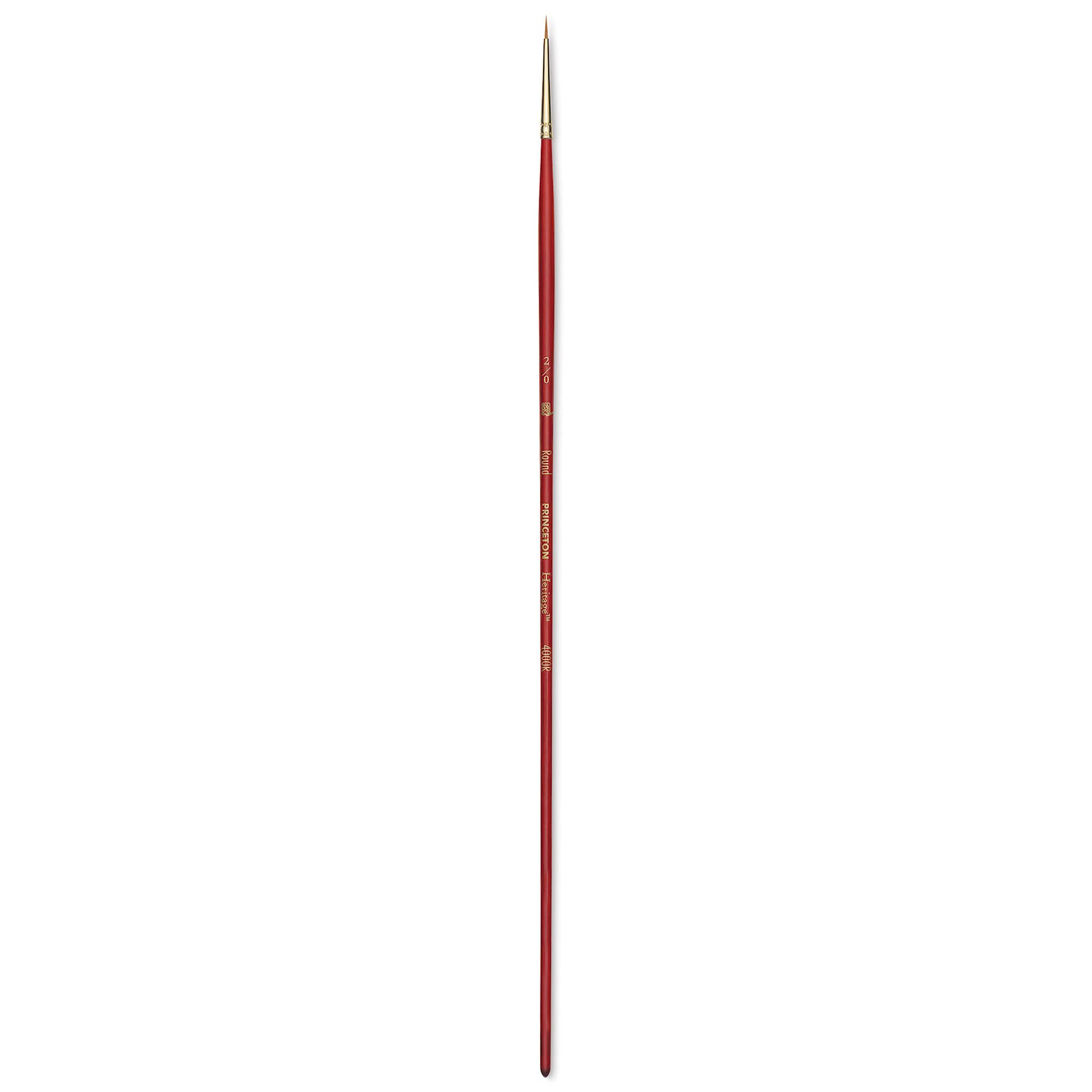 Princeton Synthetic Sable Brush - Round, Long Handle, 2/0