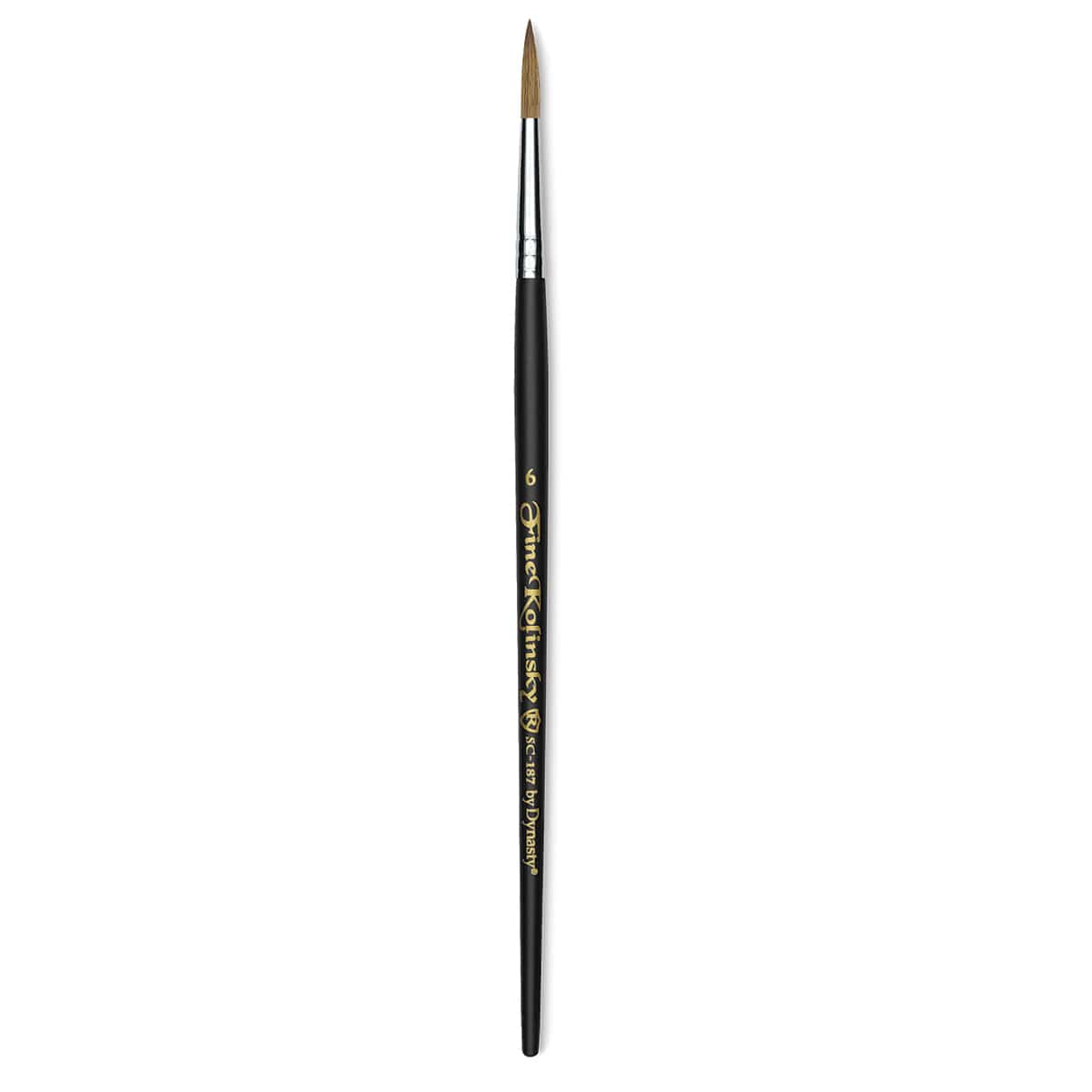 Dynasty Fine Kolinsky Watercolor Round - Single Round Brush upright
