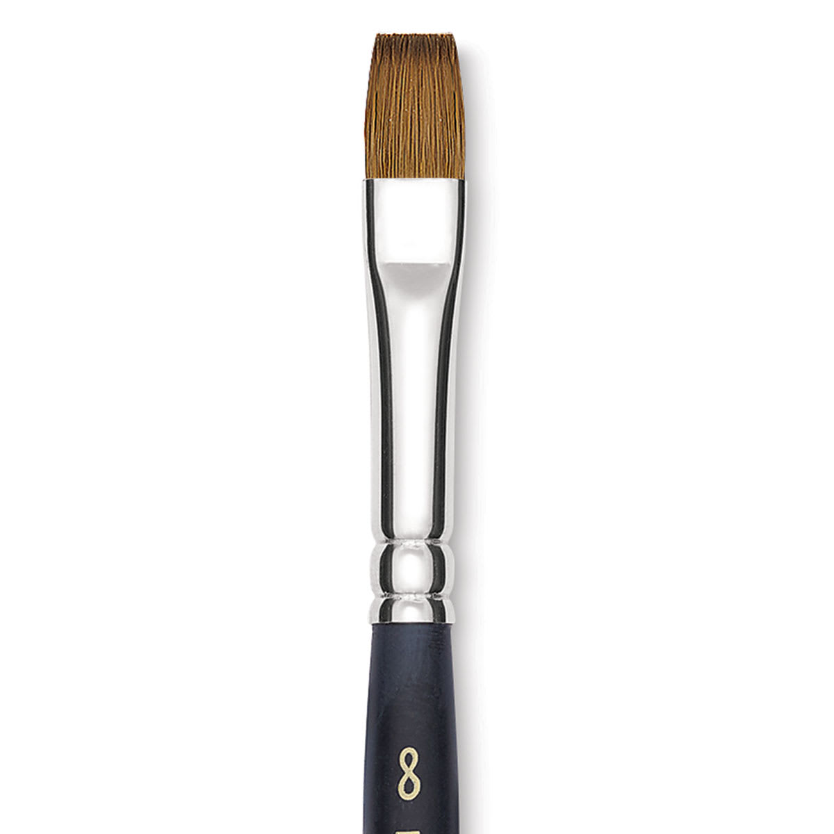 Blick Masterstroke Finest Red Sable Brush - Bright, Size 8, Short Handle close-up