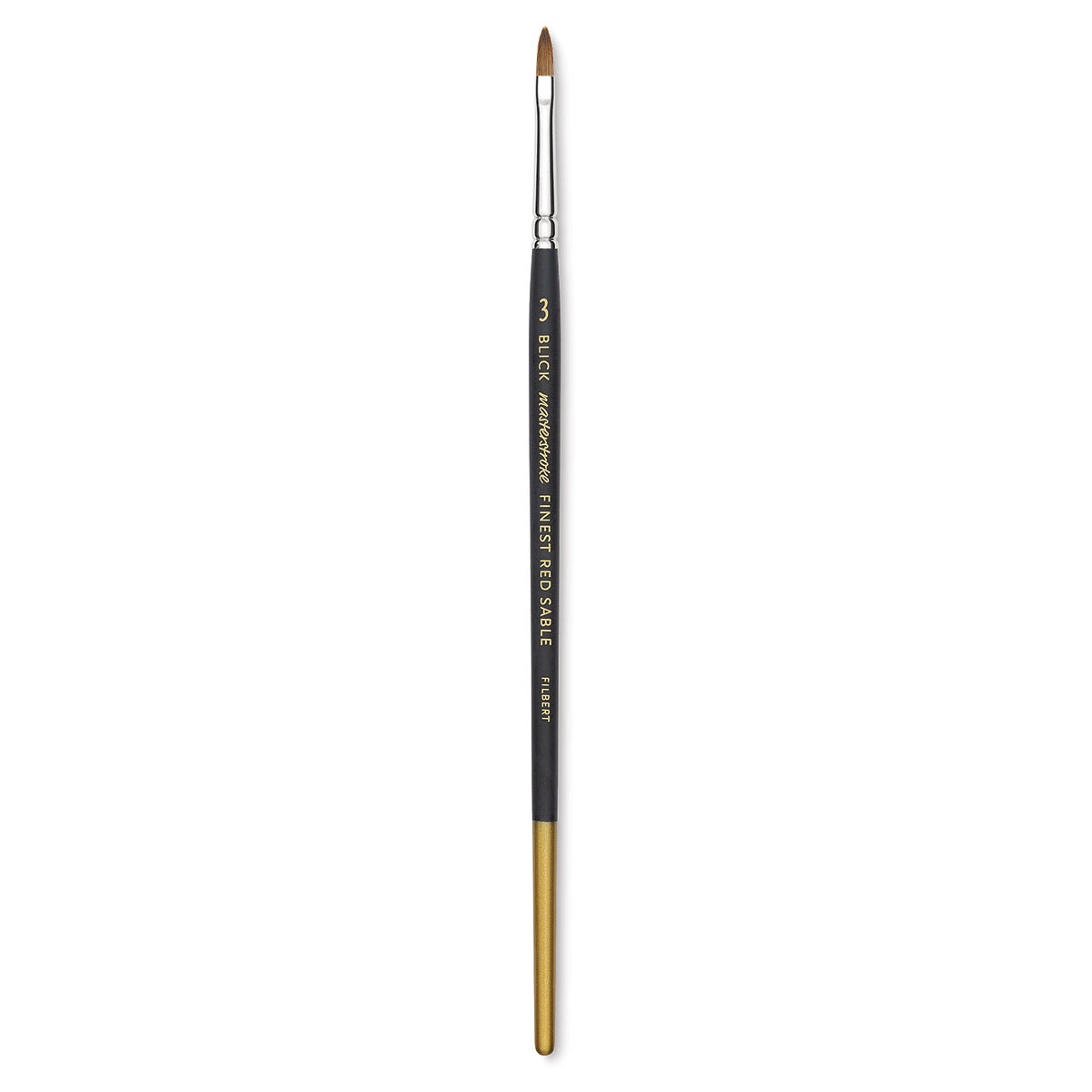 Blick Masterstroke Finest Red Sable Brush - Filbert, Size 3, Short Handle