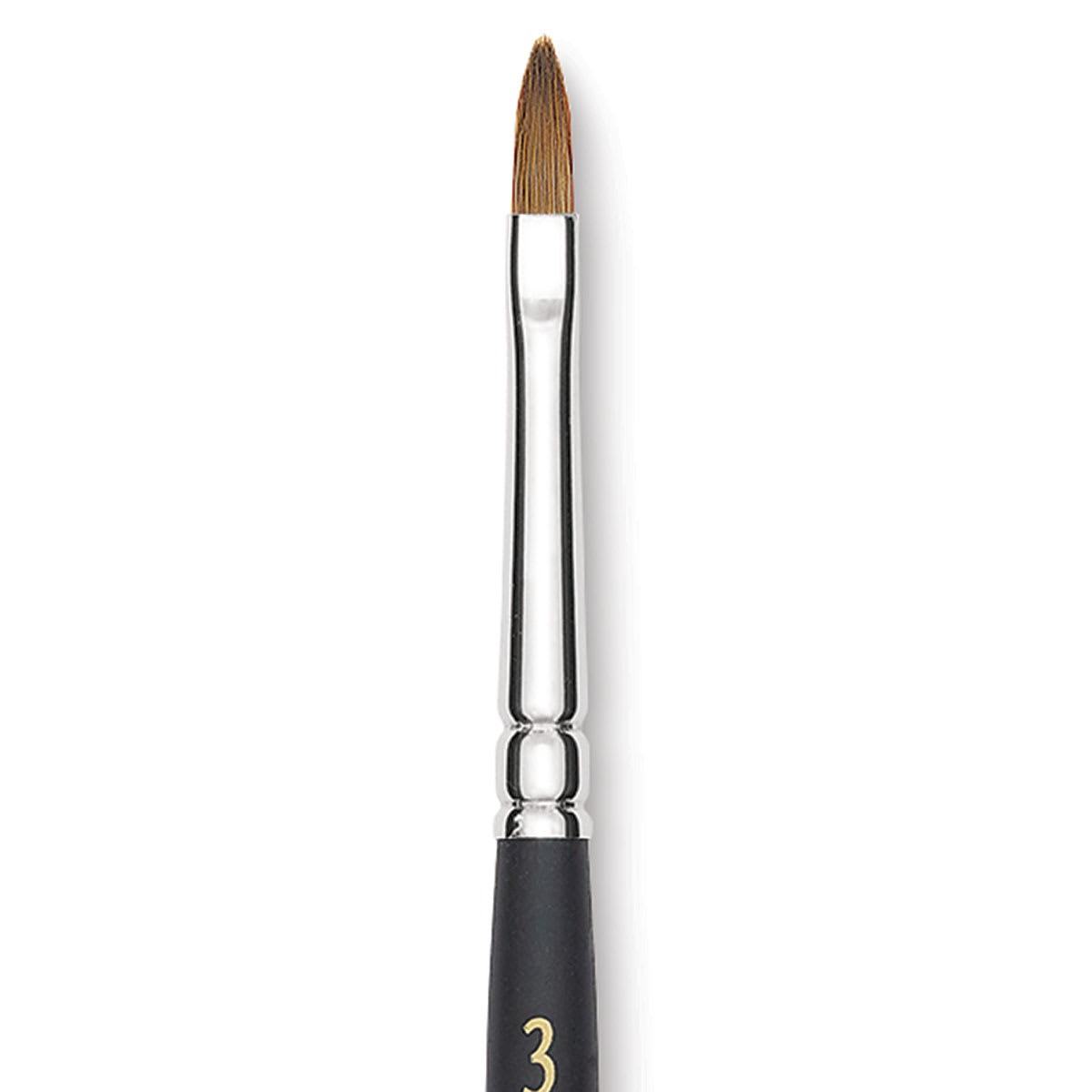 Blick Masterstroke Finest Red Sable Brush - Filbert, Size 3, Short Handle close-up