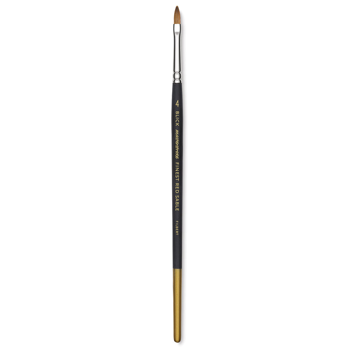 Blick Masterstroke Finest Red Sable Brush - Filbert, Size 4, Short Handle