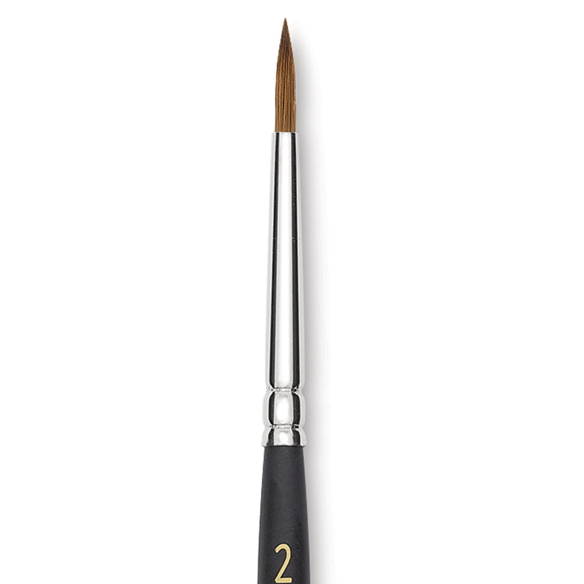 Blick Masterstroke Finest Red Sable Brush - Round, Size 2, Short Handle close-up