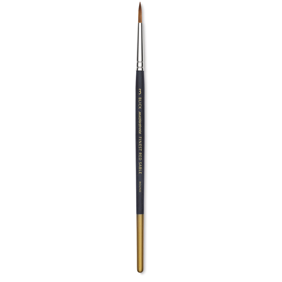 Blick Masterstroke Finest Red Sable Brush - Round, Size 3, Short Handle
