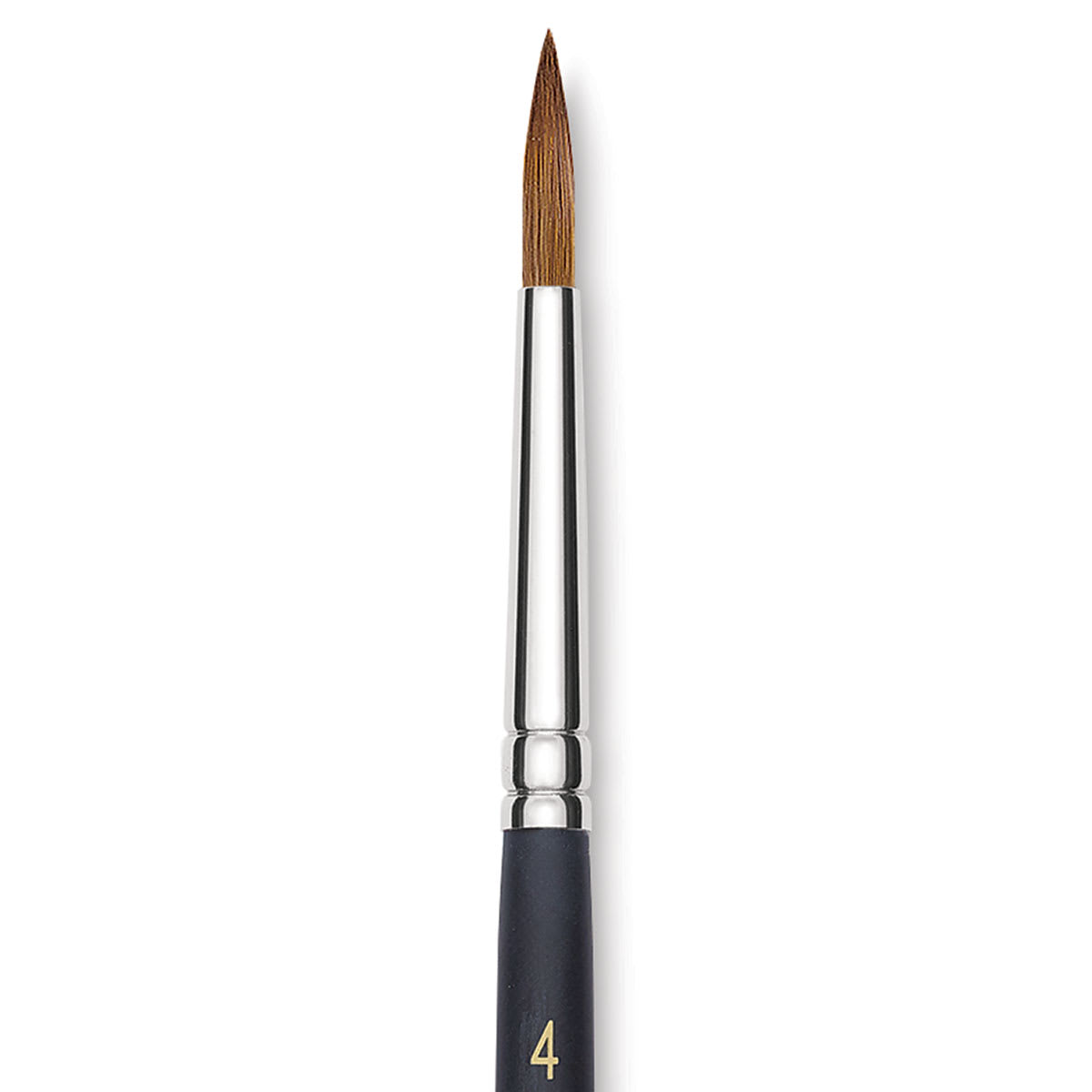 Blick Masterstroke Finest Red Sable Brush - Round, Size 4, Short Handle close-up