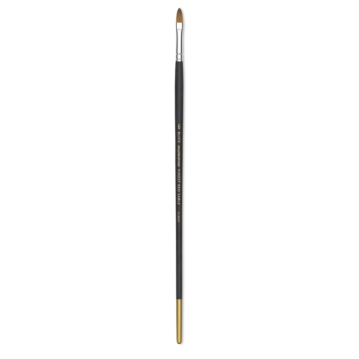 Blick Masterstroke Finest Red Sable Brush - Filbert, Size 6, Long Handle, View full brush