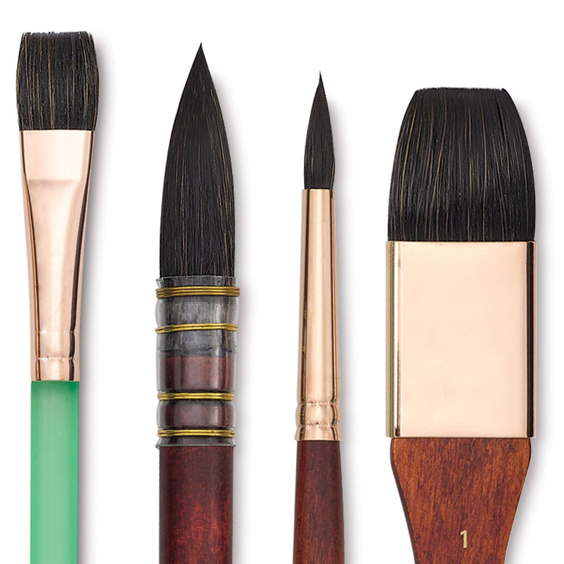 Princeton Neptune Synthetic Squirrel Brushes - Box Set of 4
