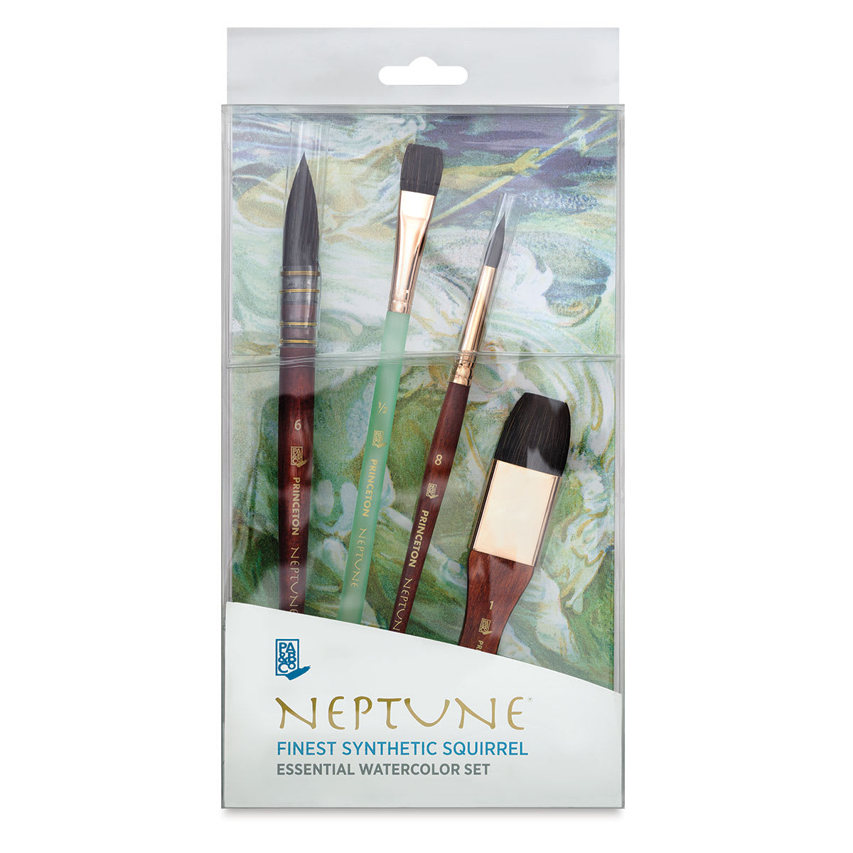 Princeton Neptune Synthetic Squirrel Brushes - Box Set Of 4, Front cover