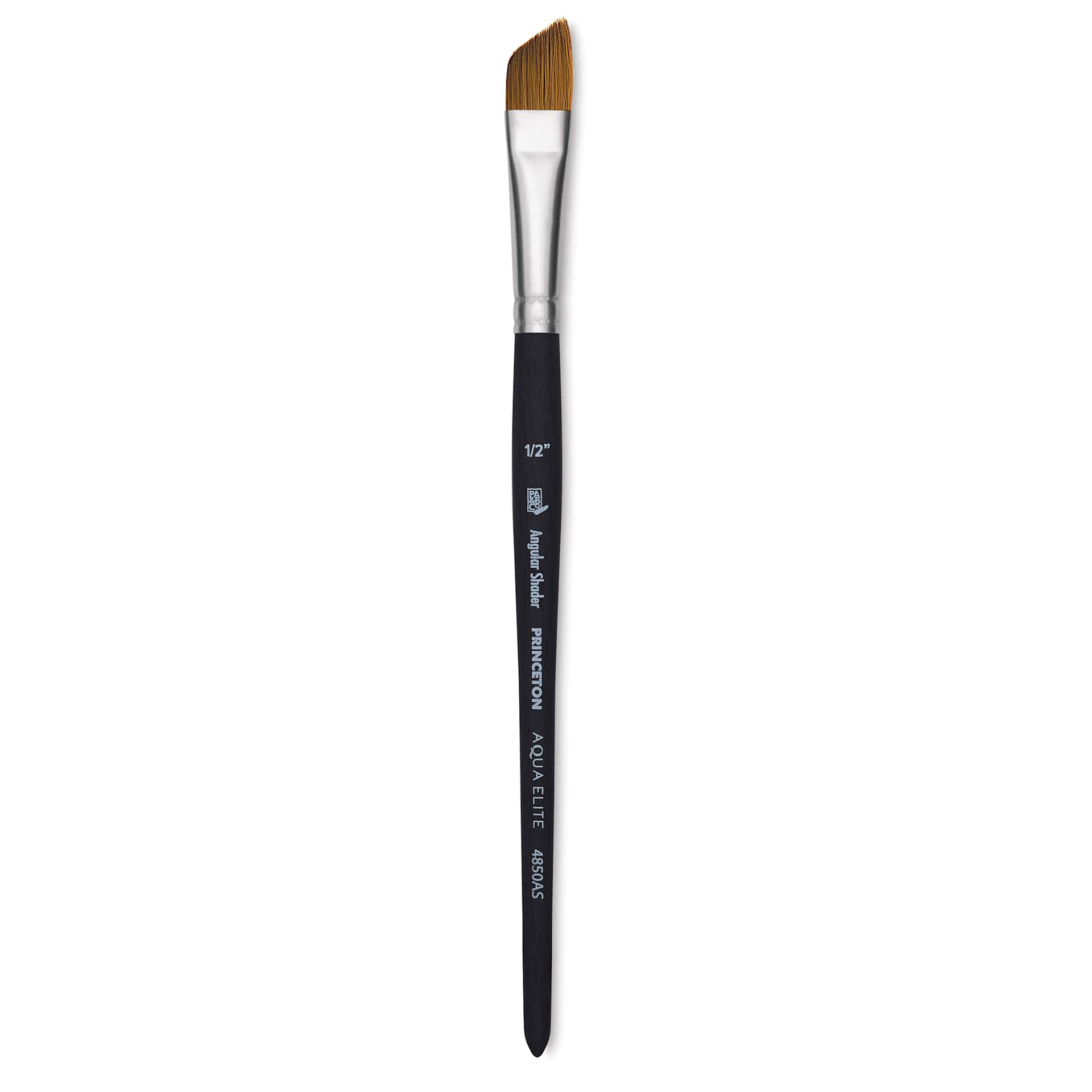 Princeton Aqua Elite Series 4850 Brush - Angle Shader, Size 1/2", Short Handle