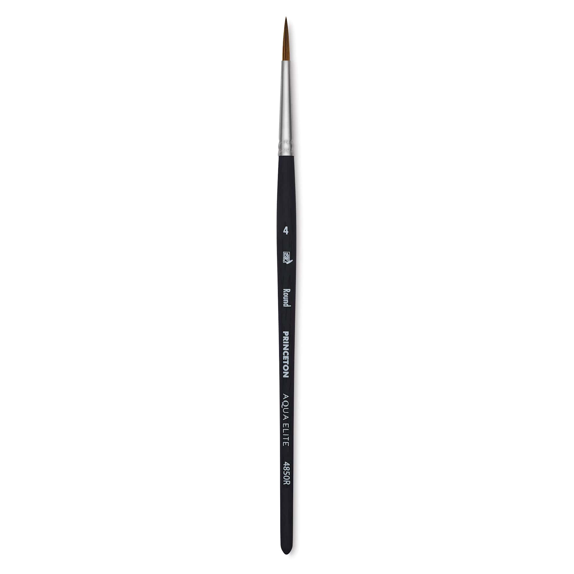 Princeton Aqua Elite Series 4850 Synthetic Brush - Round, Size 4, Short Handle