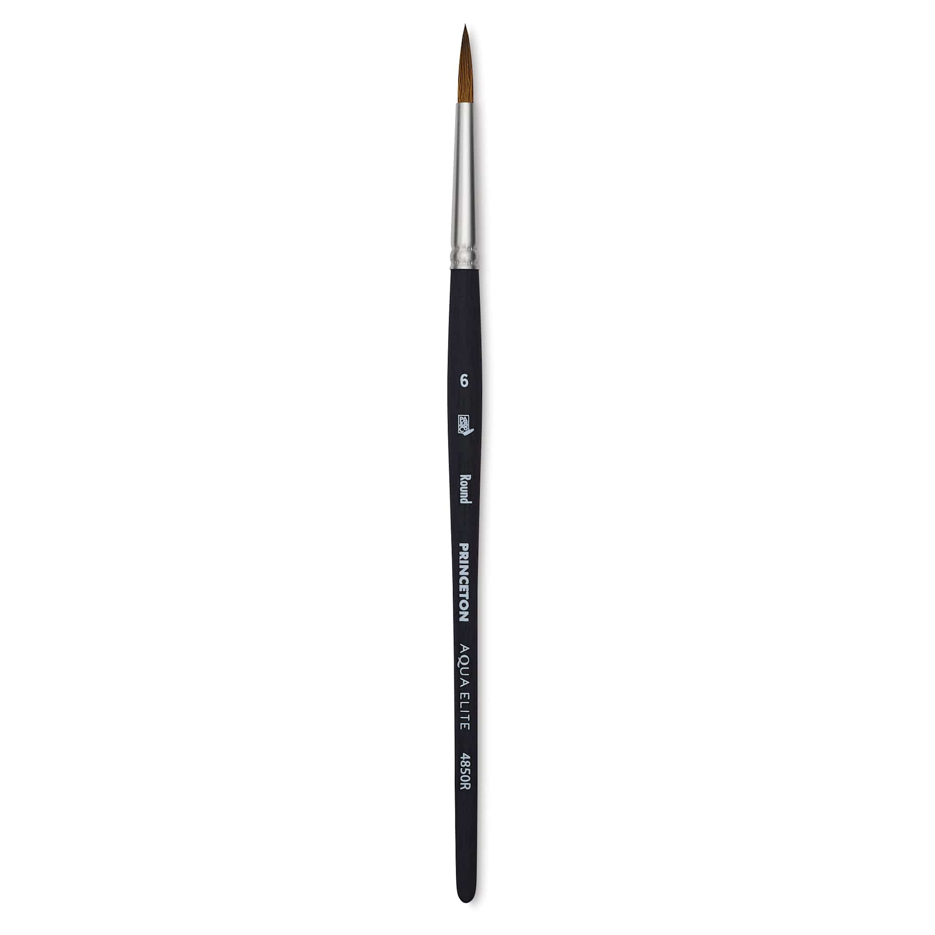 Princeton Aqua Elite Series 4850 Synthetic Brush - Round, Size 6, Short Handle