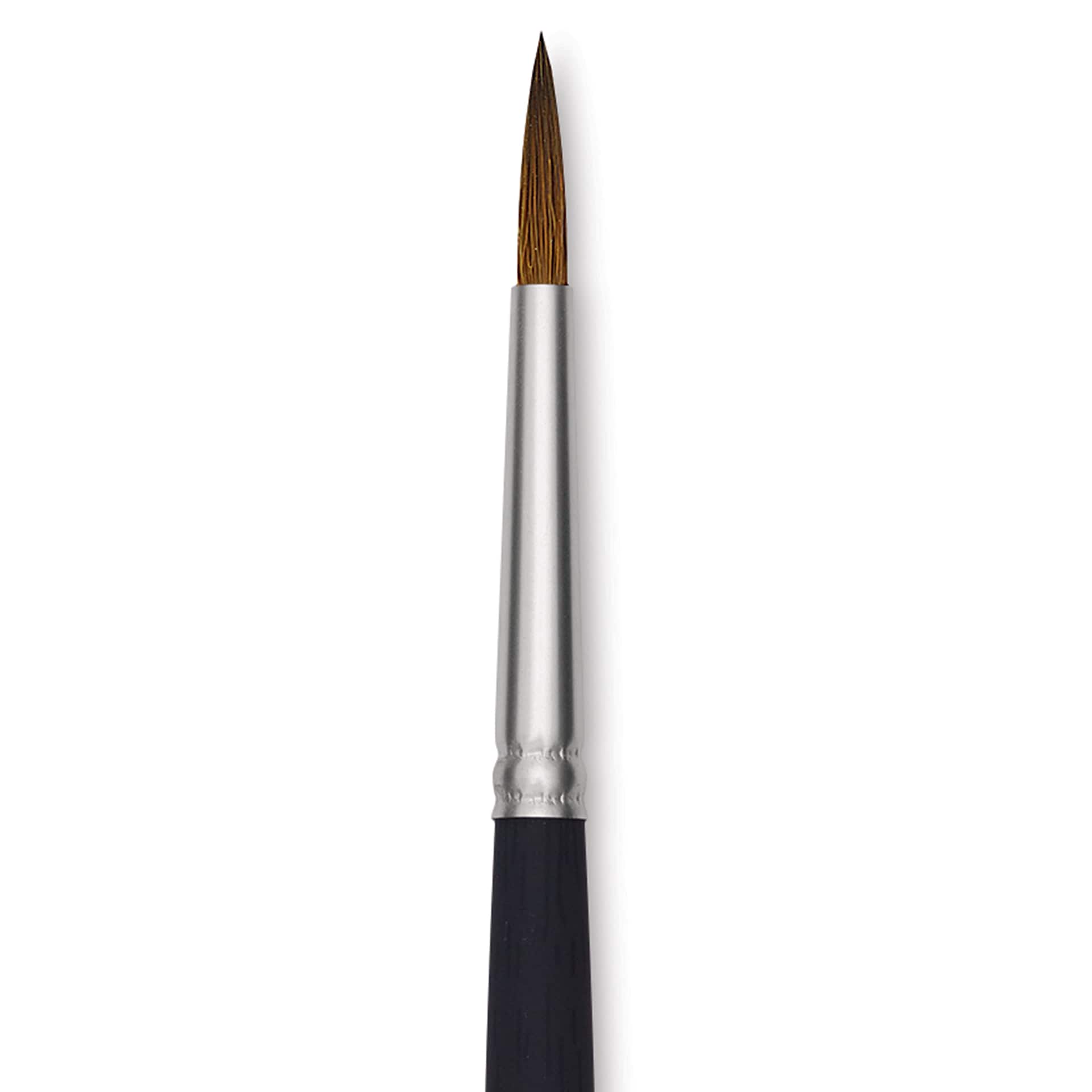 Princeton Aqua Elite Series 4850 Synthetic Brush - Round, Size 6, Short Handle, close up