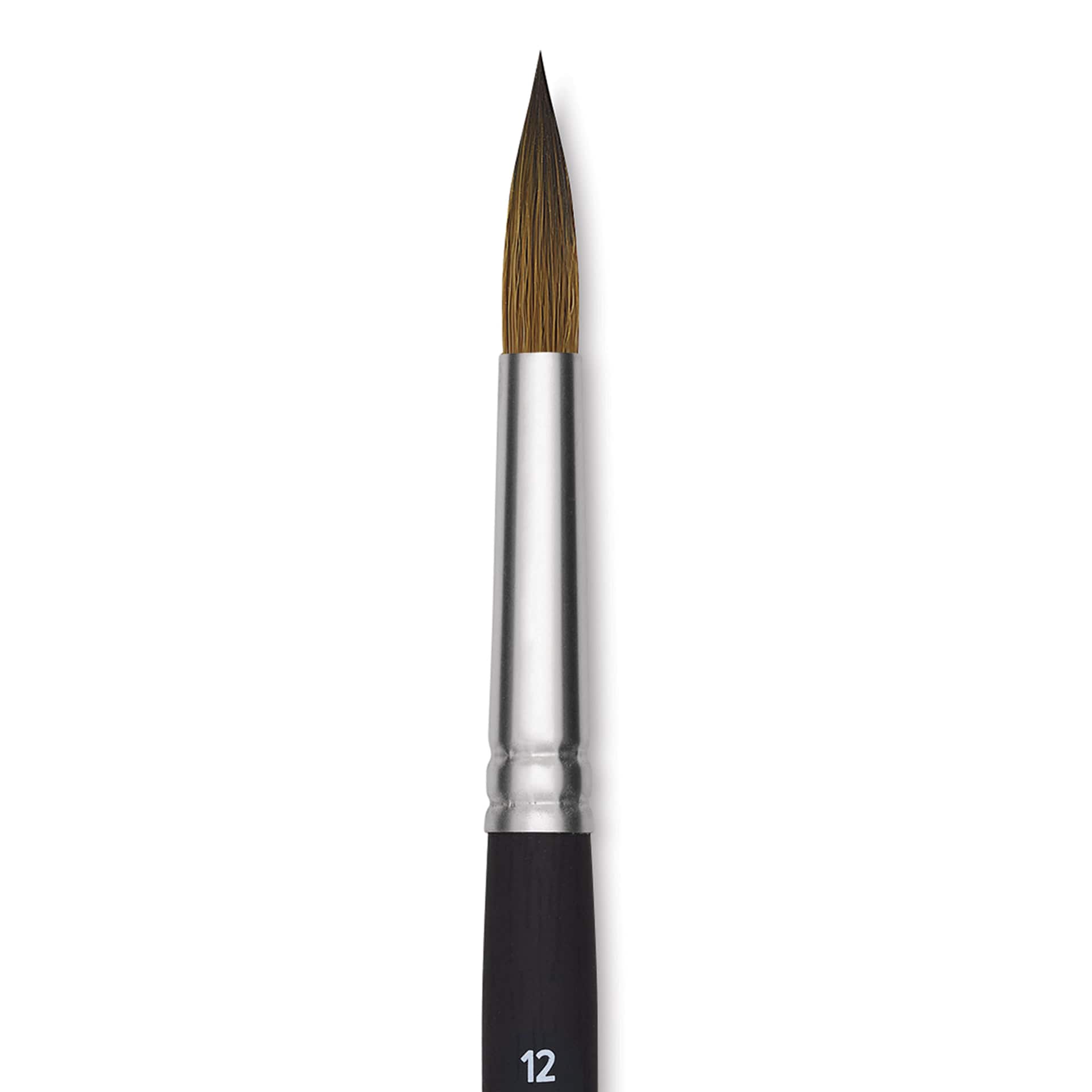 Princeton Aqua Elite Series 4850 Synthetic Brush - Round, Size 12, Short Handle, close up