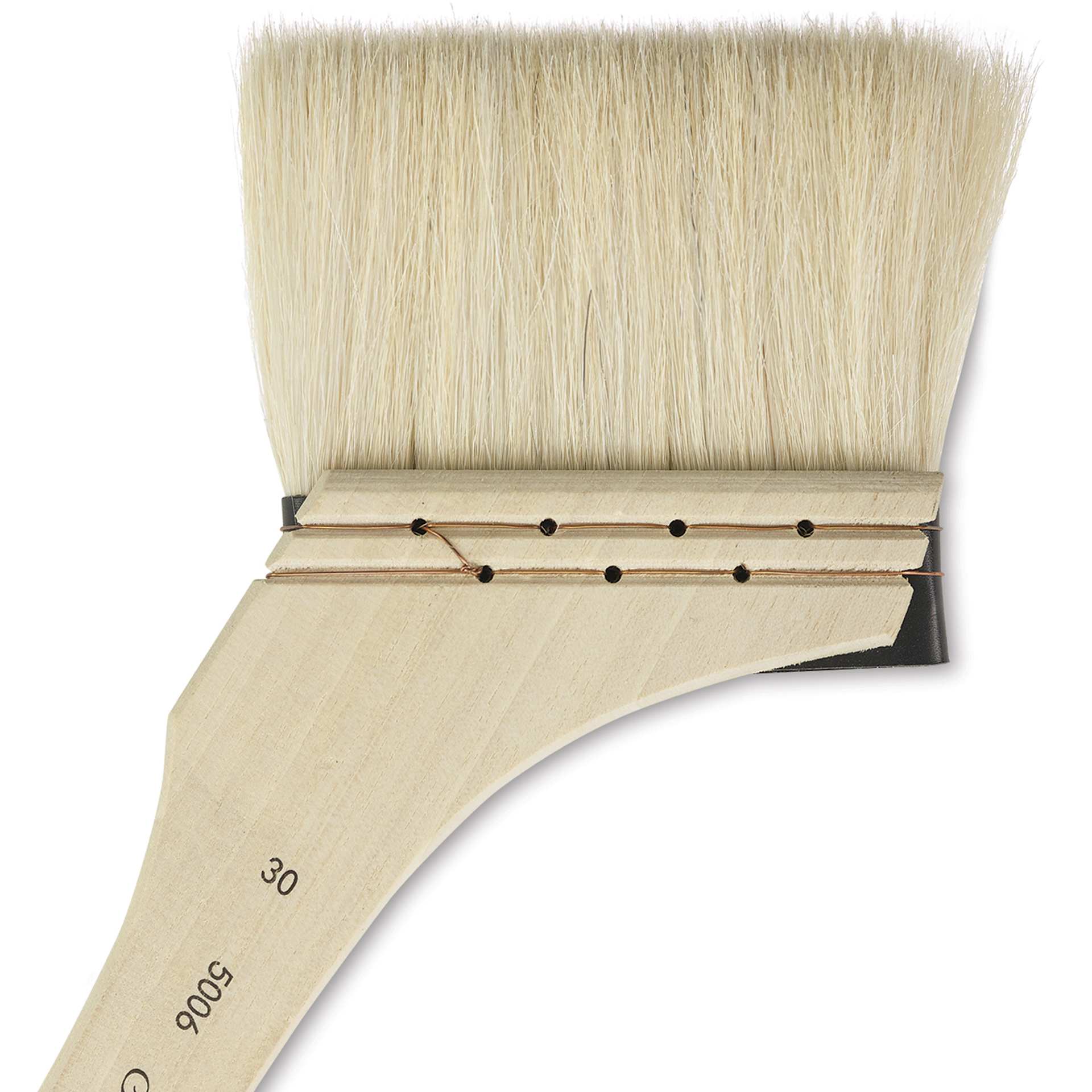 Silver Brush Atelier Angle Hake Brush - Size 30 closeup