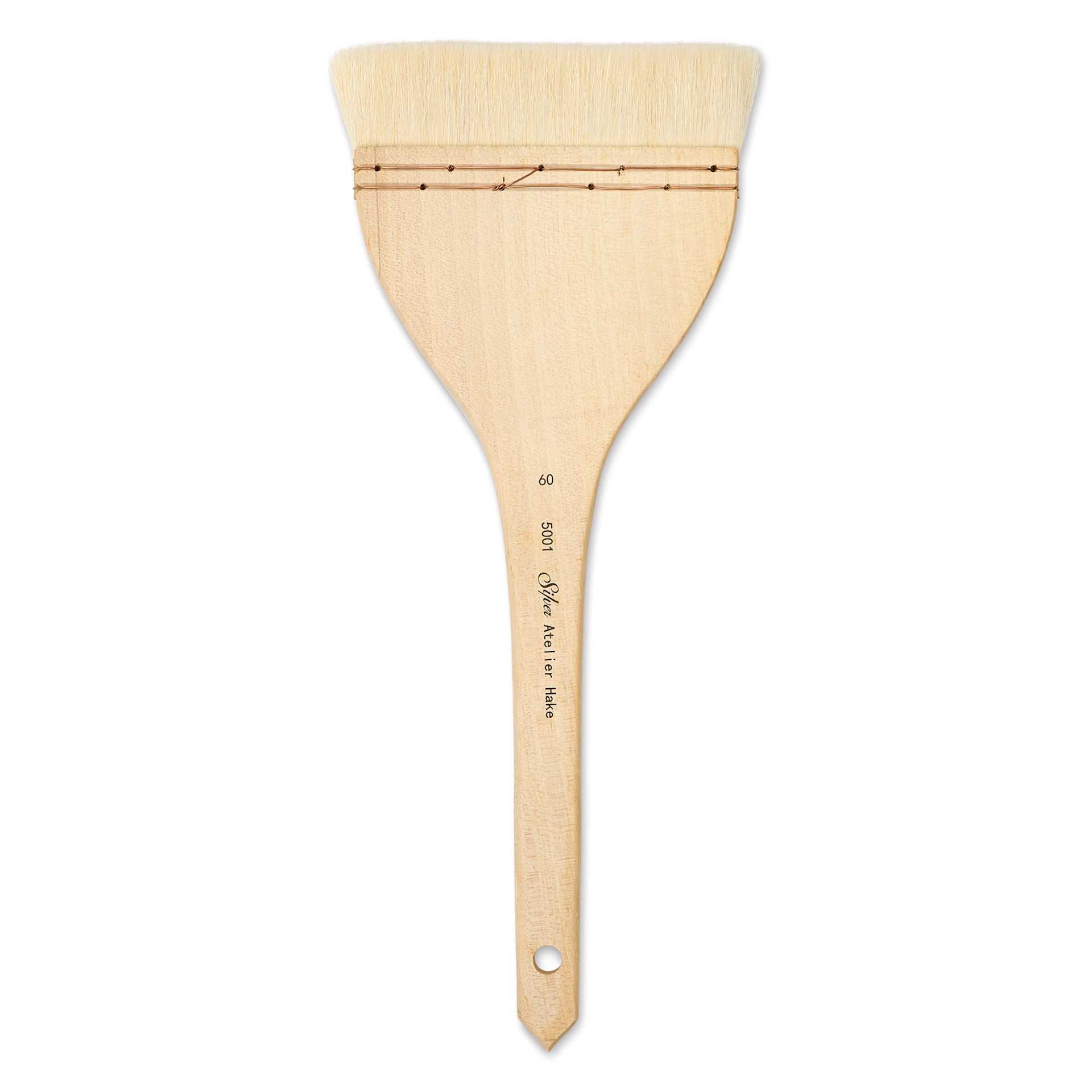 Silver Brush Atelier Flat Hake Brush - Size 60, Long Handle