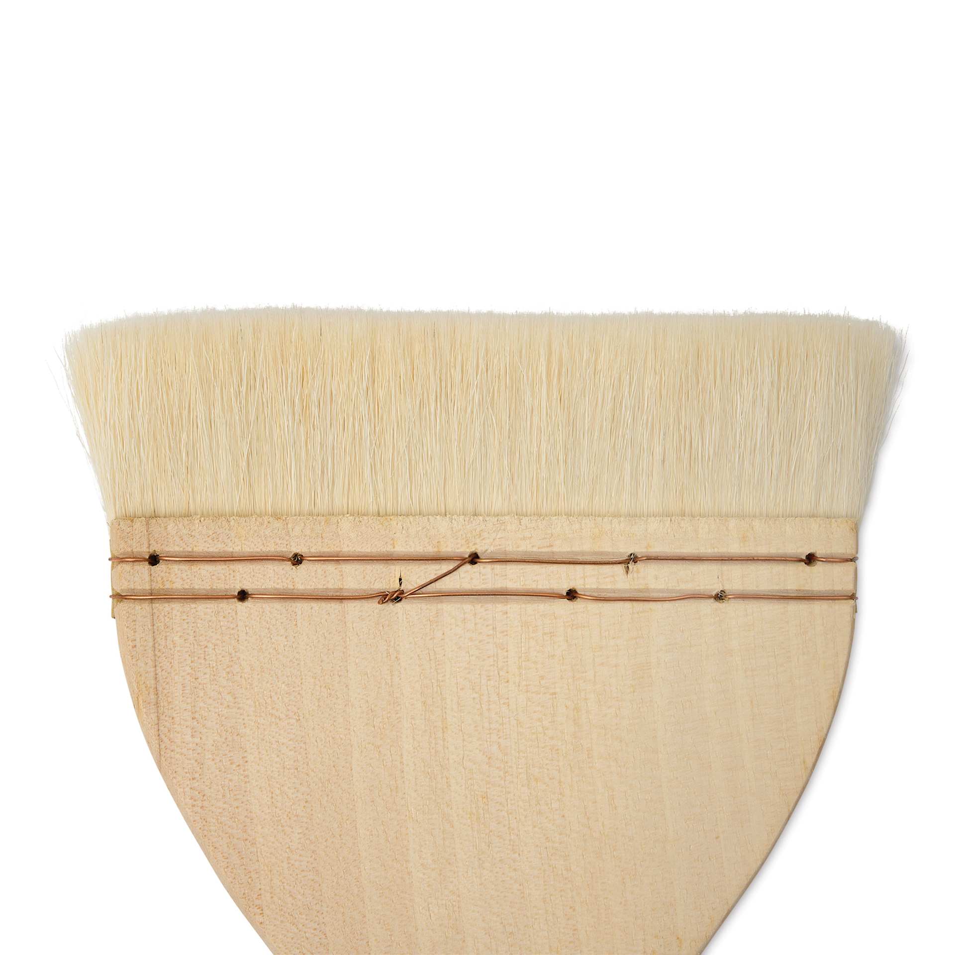 Silver Brush Atelier Flat Hake Brush - Size 60, Long Handle, close-up