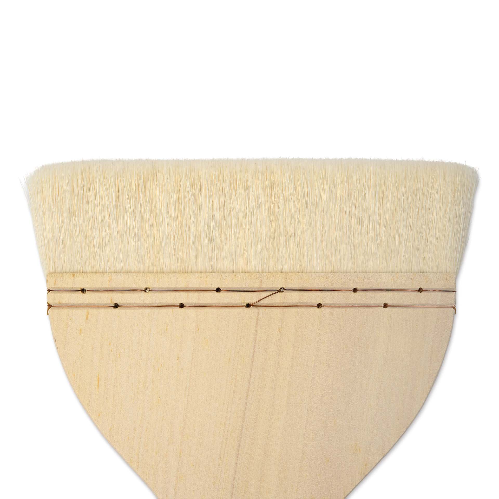 Silver Brush Atelier Flat Hake Brush - Size 80, Long Handle, close-up