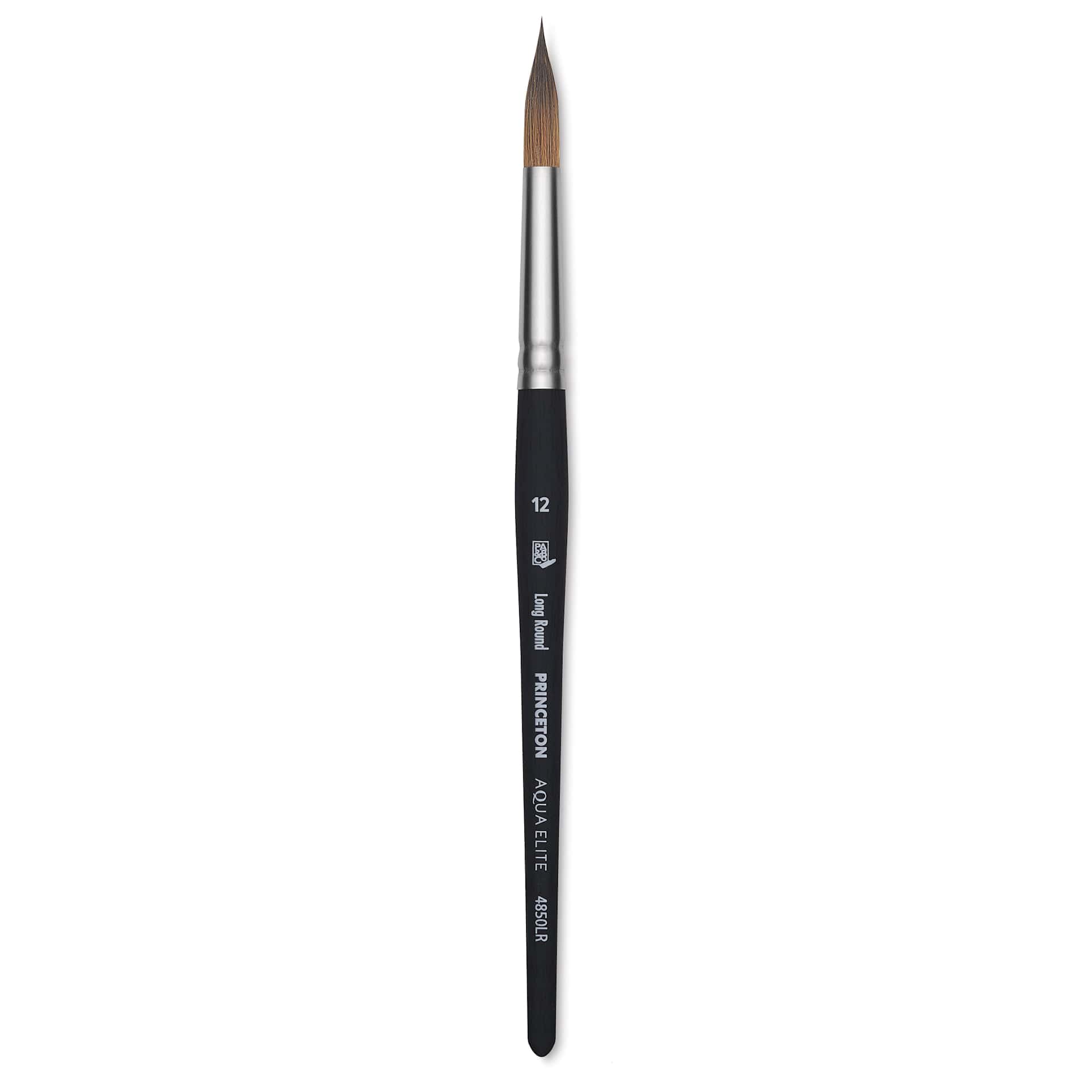 Princeton Aqua Elite Series 4850 Synthetic Brush - Long Round, Size 12, Short Handle