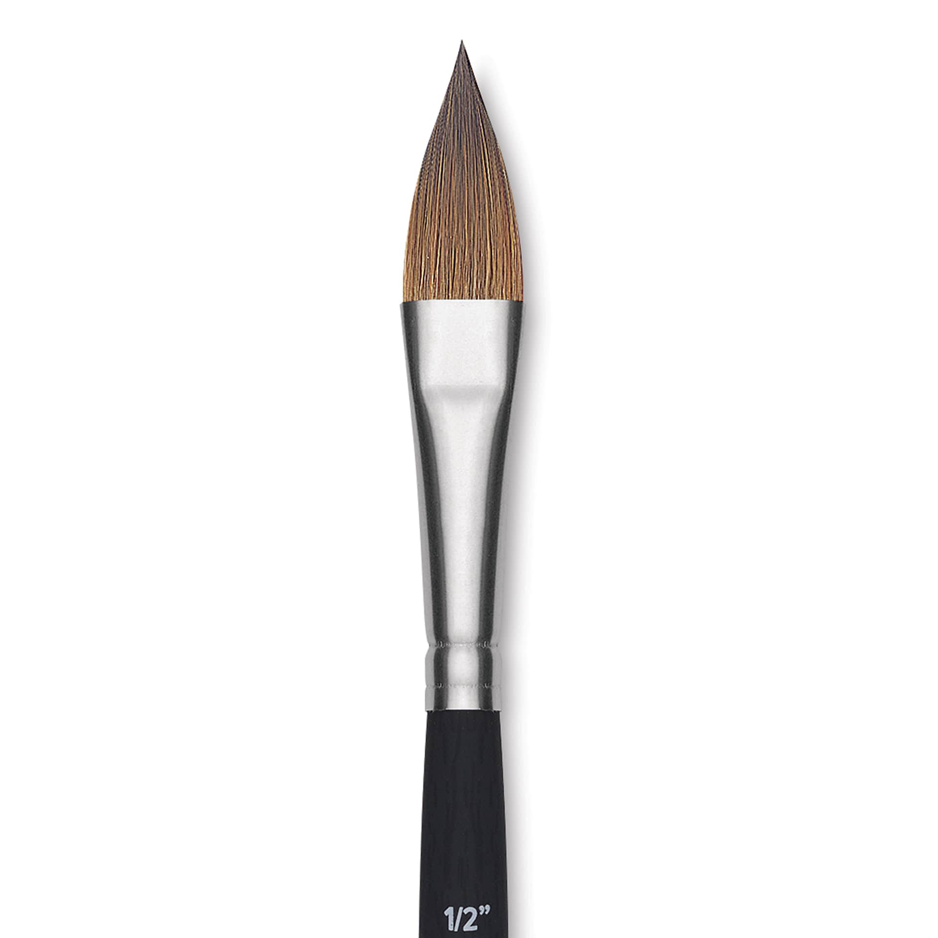 Princeton Aqua Elite Series 4850 Synthetic Brush- Oval Wash, Size 1/2", Short Handle, close up