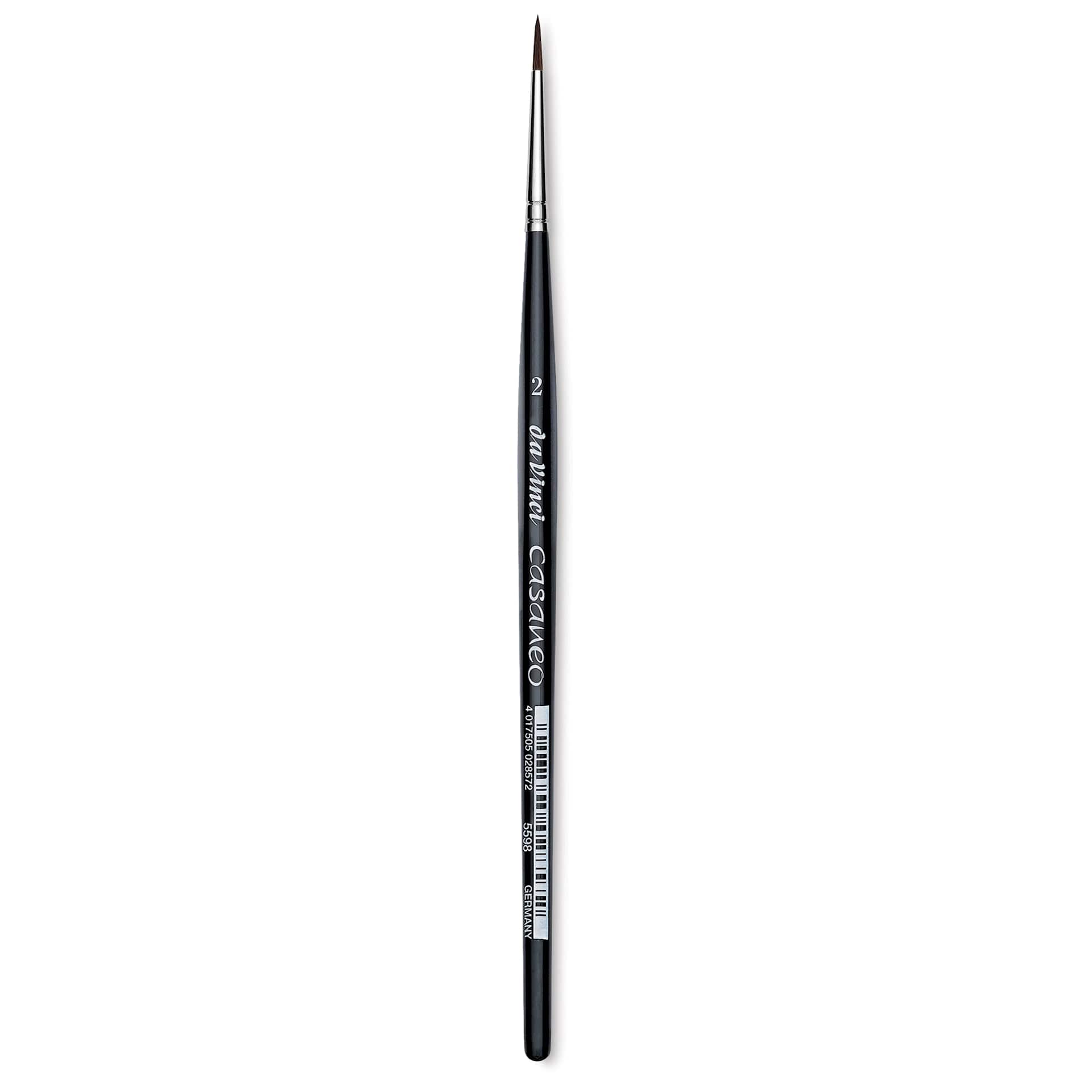 Da Vinci Casaneo Synthetic Squirrel Watercolor Brush - Round, Size 2, Short Handle, Synthetic