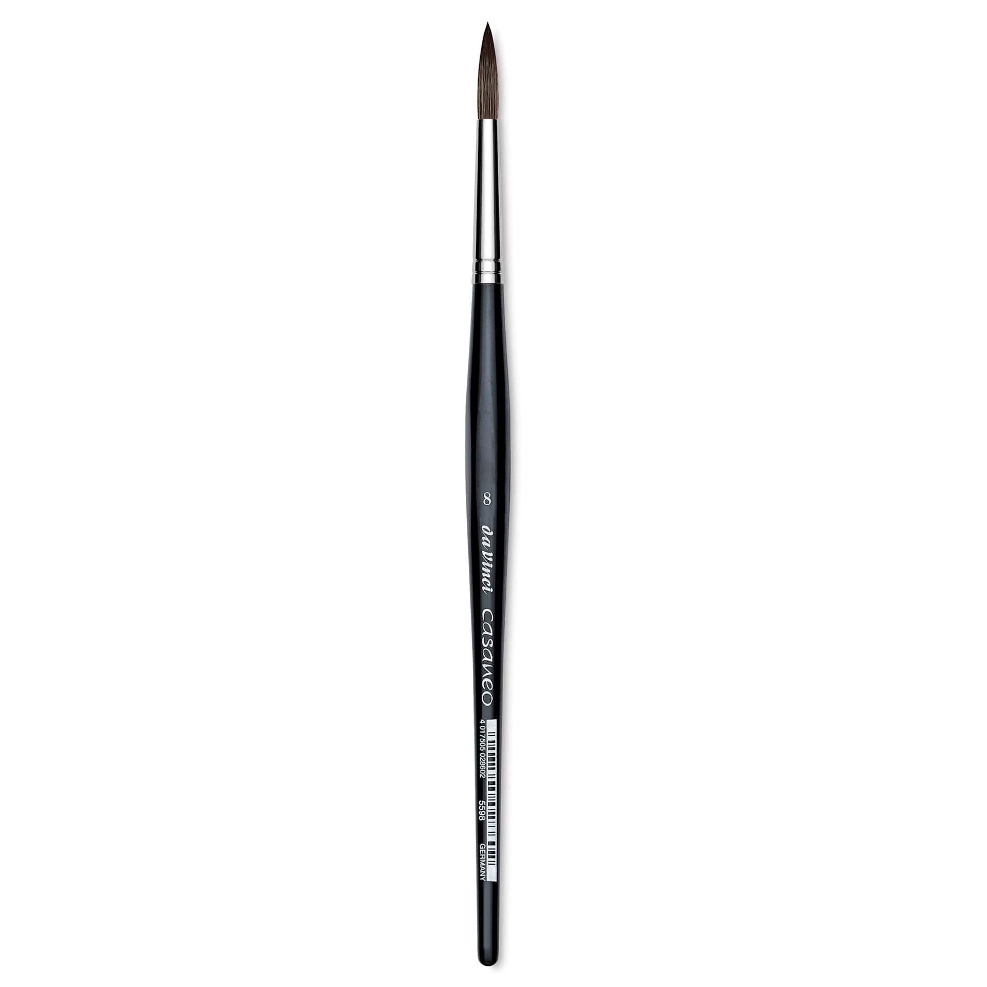 Da Vinci Casaneo Synthetic Squirrel Watercolor Brush - Round, Size 8, Short Handle, Synthetic