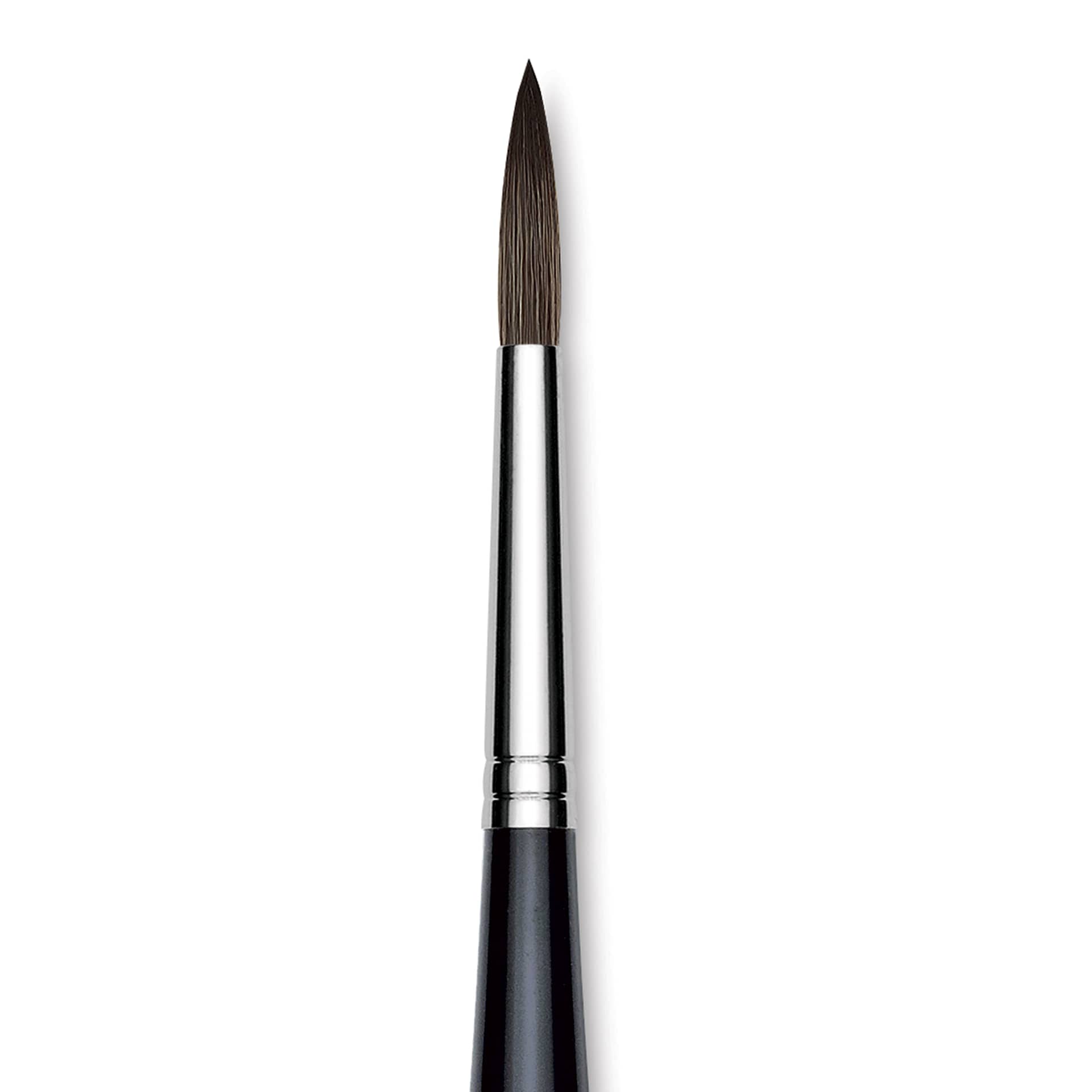 Da Vinci Casaneo Synthetic Squirrel Watercolor Brush - Round, Size 8, Short Handle, Synthetic, close up