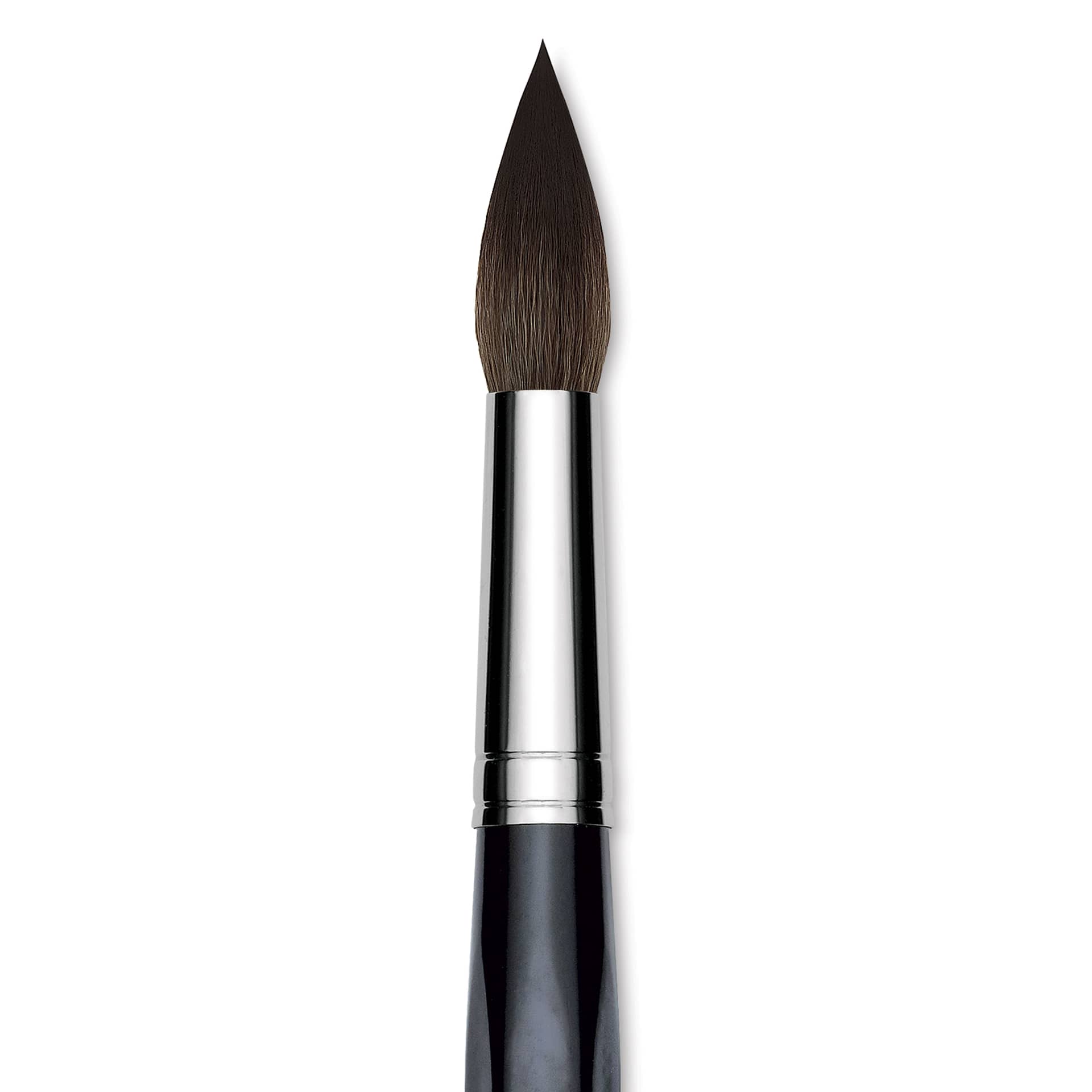 Da Vinci Casaneo Synthetic Squirrel Watercolor Brush - Round, Size 24, Short Handle, Synthetic, close up