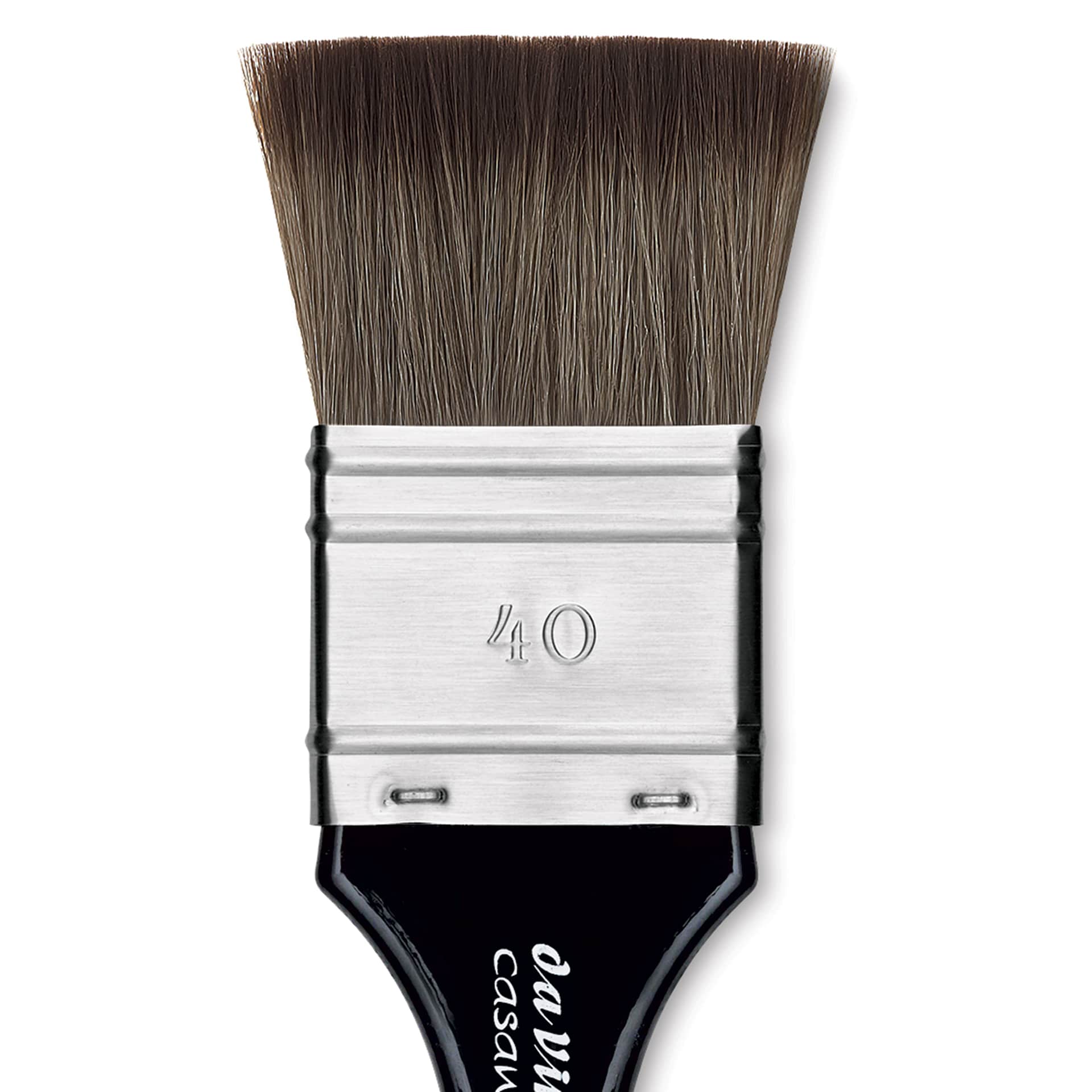 Da Vinci Casaneo Synthetic Squirrel Watercolor Brush - Mottler, Size 40, Short Handle, close-up