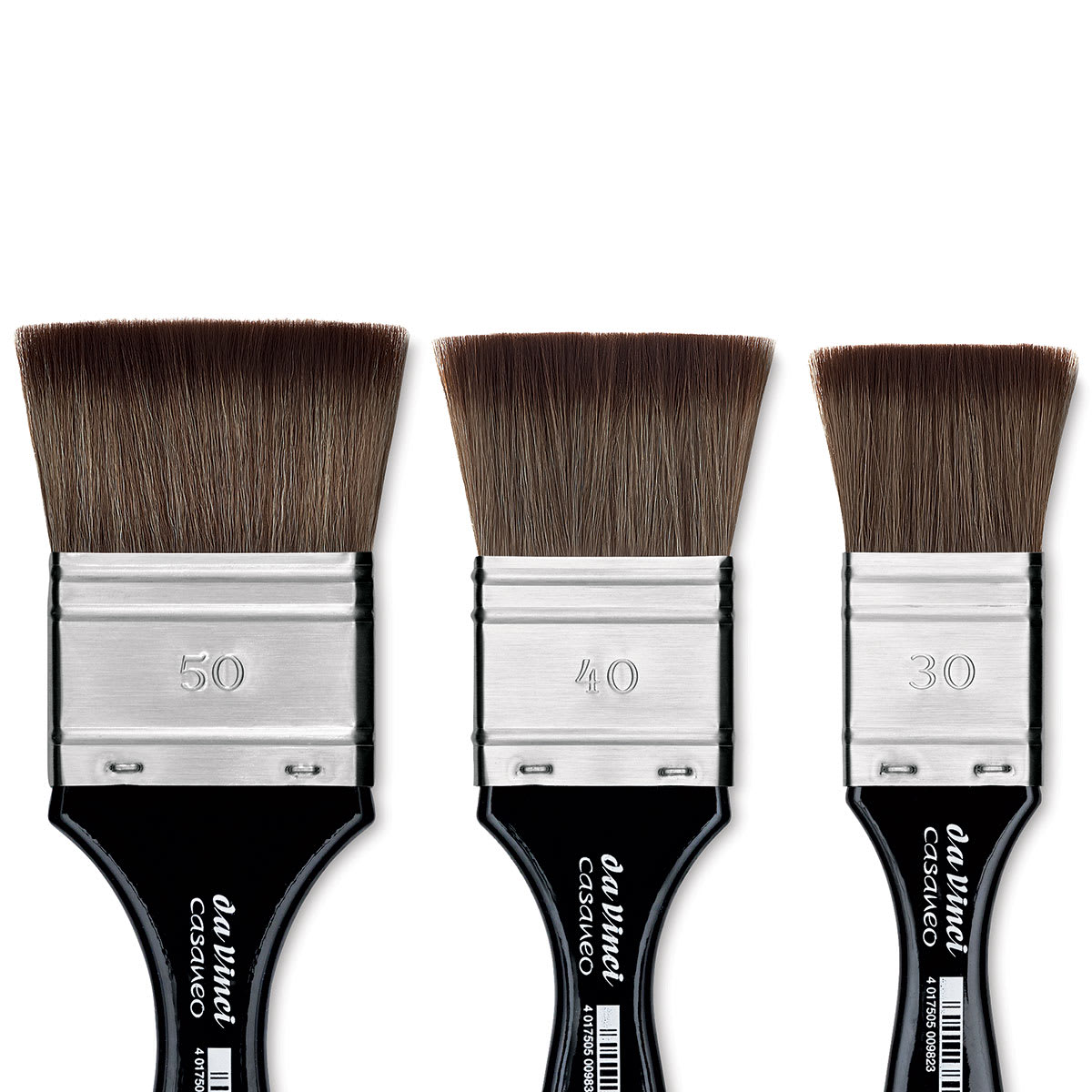 Da Vinci Casaneo Synthetic Squirrel Watercolor Brushes - Closeup of Mottler brushes Da Vinci Casaneo Synthetic Squirrel Watercolor Brushes - Closeup of Mottler brushes