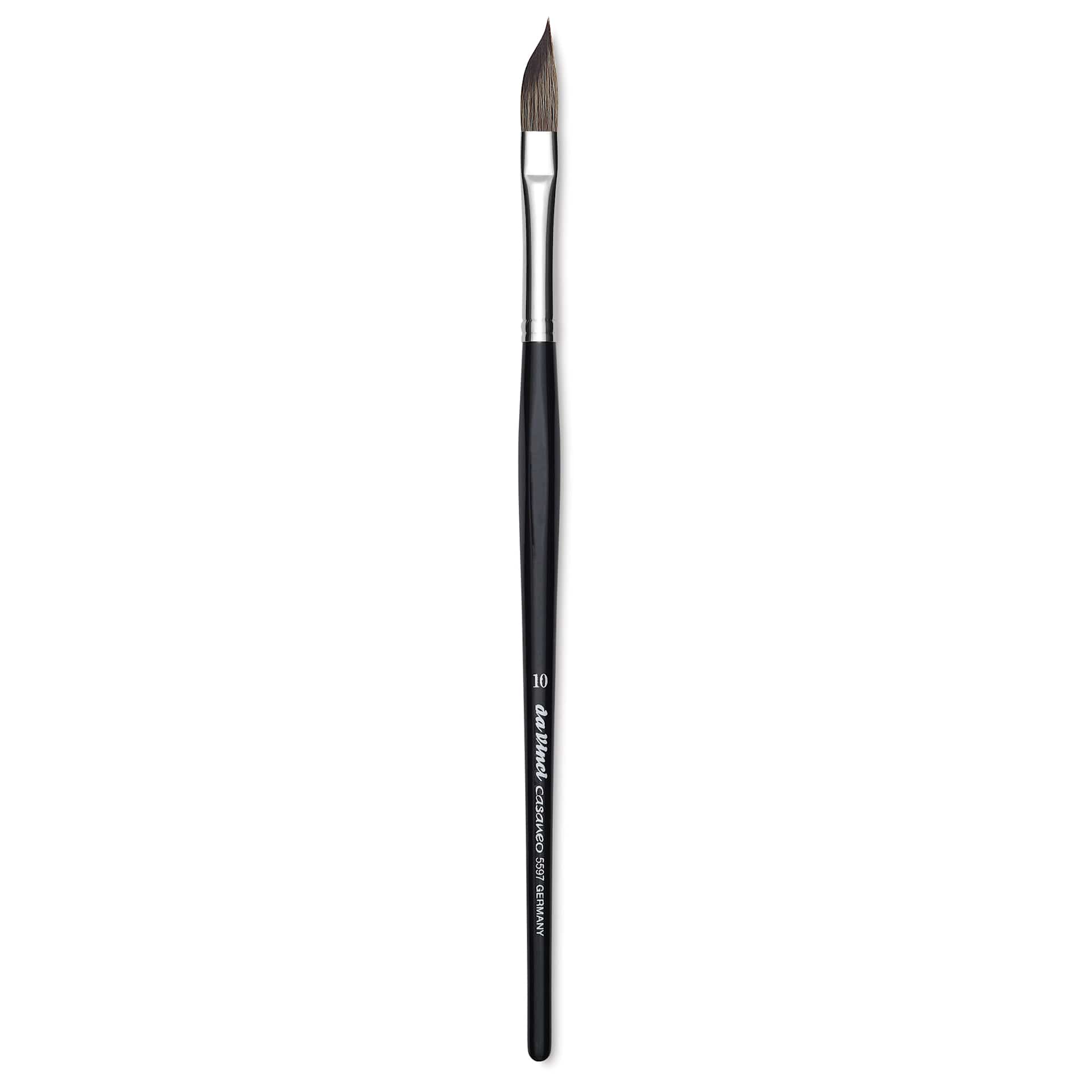 Da Vinci Casaneo Synthetic Squirrel Watercolor Brush - Slant, Size 10, Short Handle, Synthetic