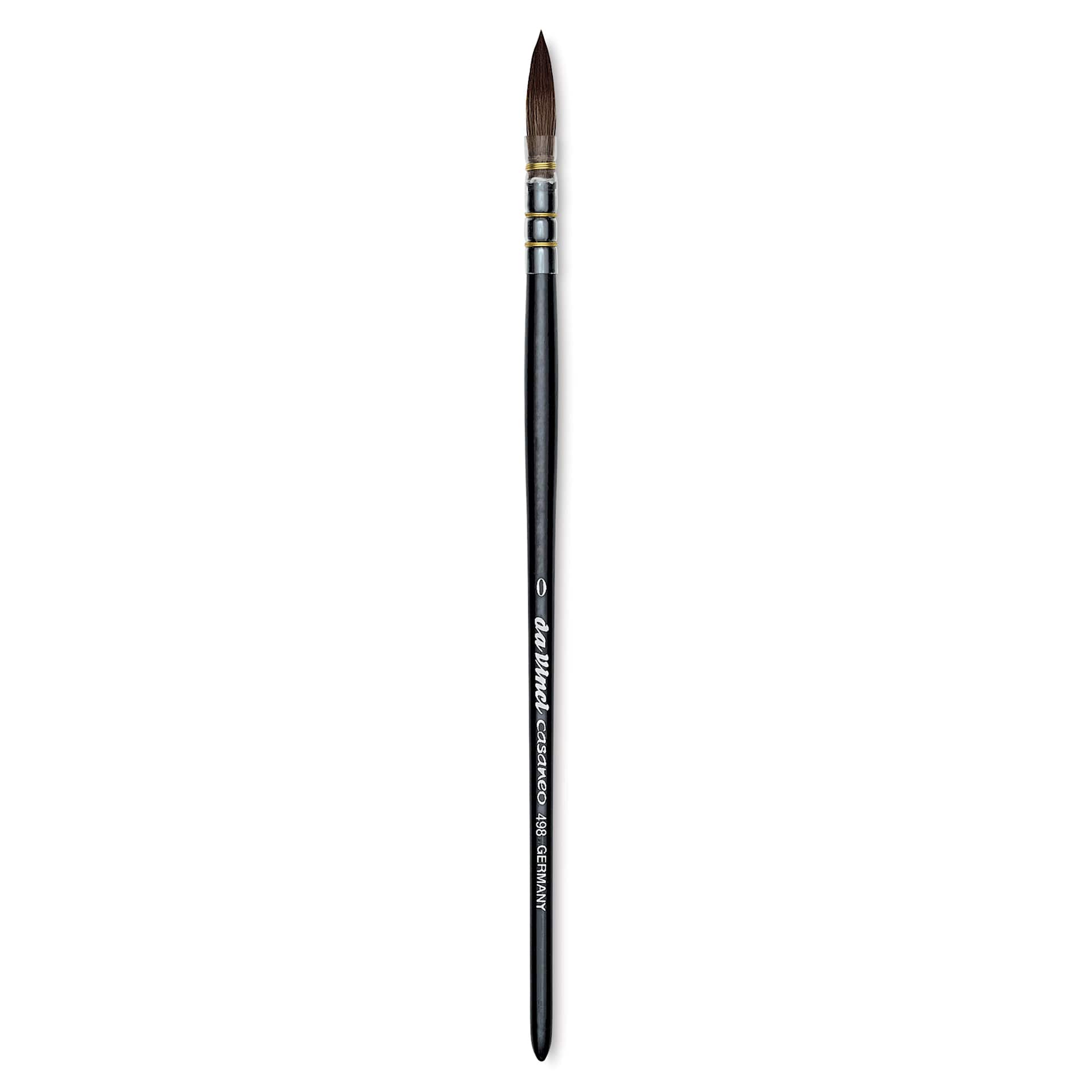 Da Vinci Casaneo Synthetic Squirrel Watercolor Brush - Quill Round Wash, Size 0, Short Handle, Synthetic