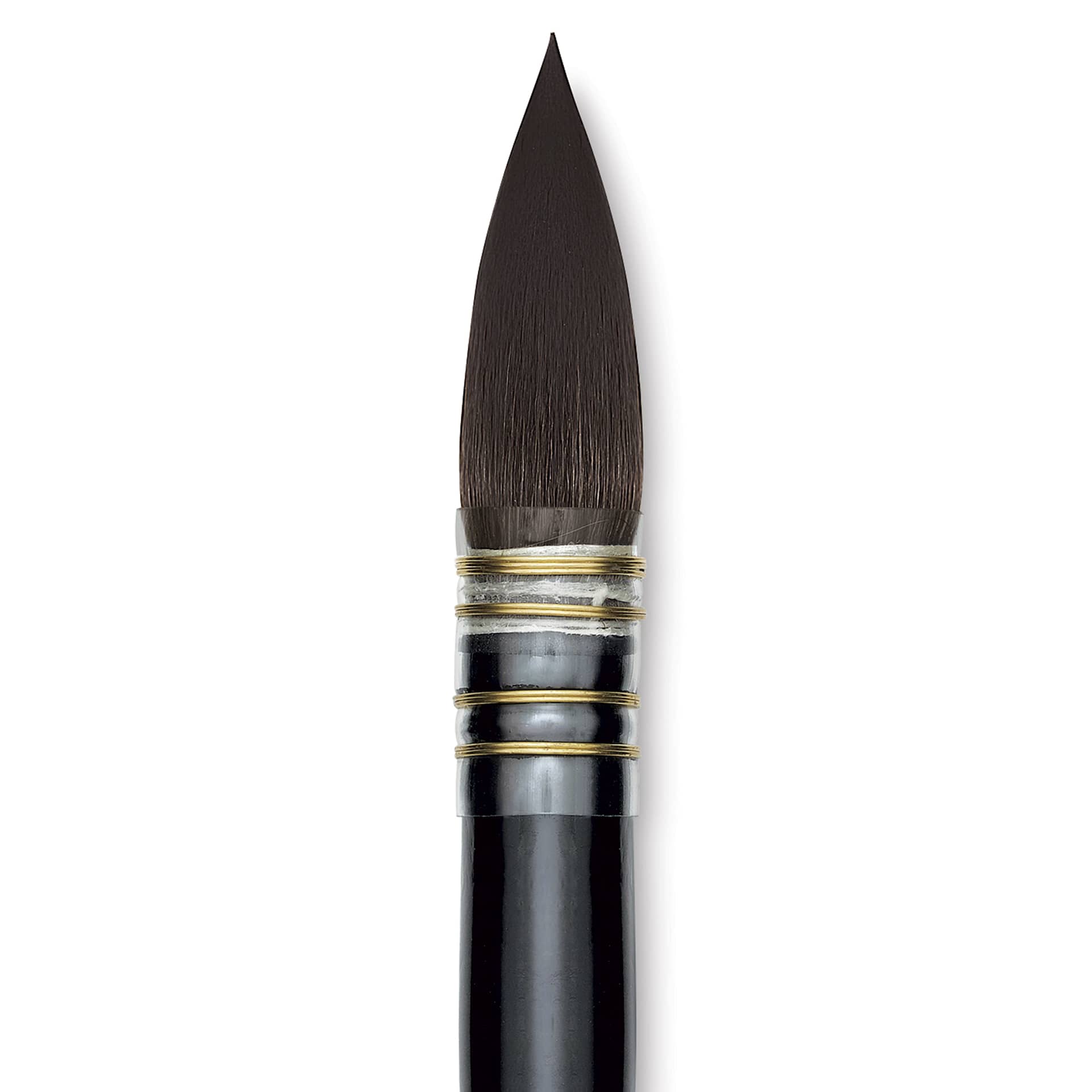 Da Vinci Casaneo Synthetic Squirrel Watercolor Brush - Quill Round Wash, Size 8, Short Handle, Synthetic, close up