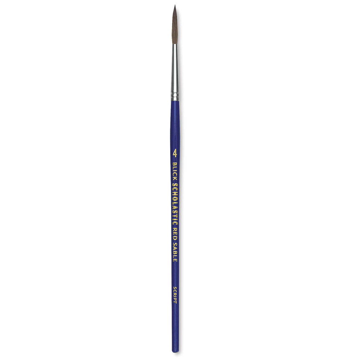 Blick Scholastic Red Sable Brush - Script, Size 4