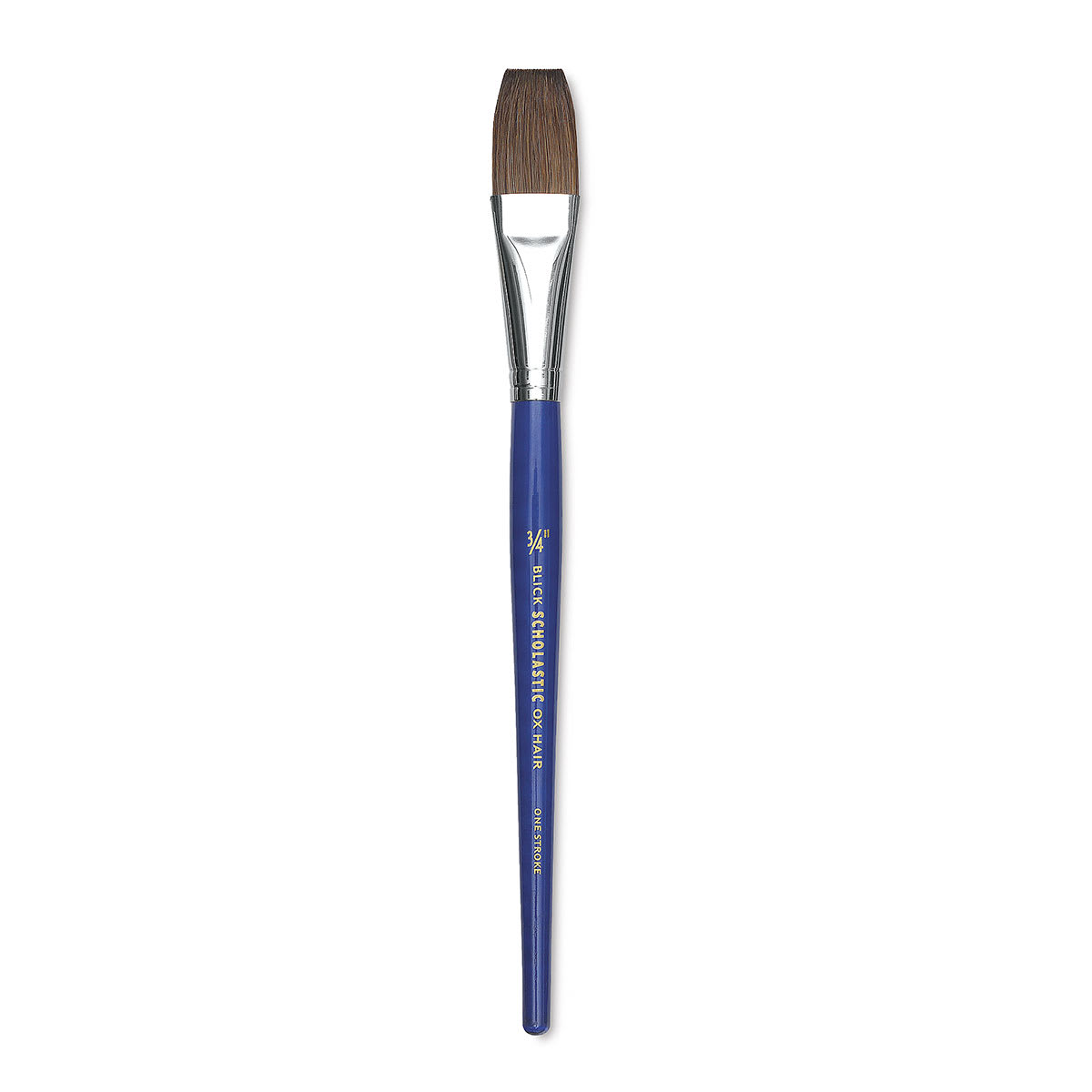 Blick Scholastic Ox Hair Brush - One-Stroke, Short Handle, 3/4"