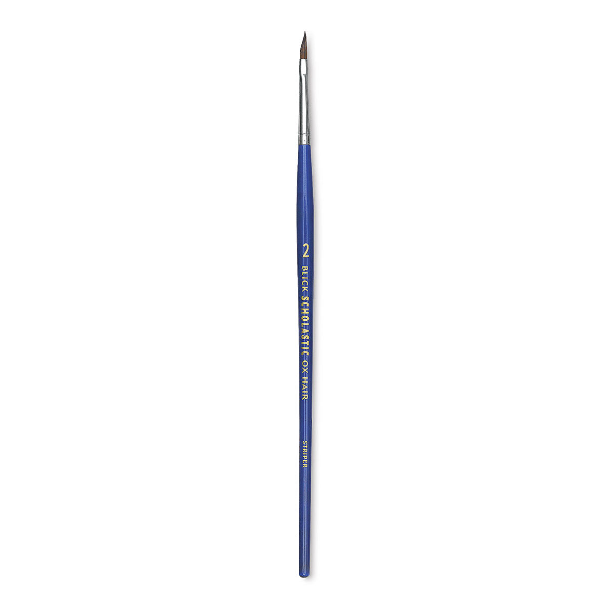 Blick Scholastic Ox Hair Brush - Striper, Short Handle, Size 2