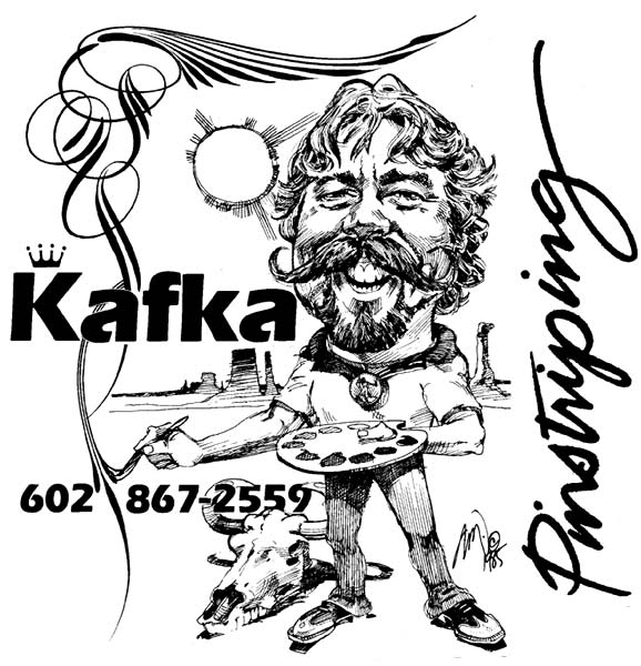 Kafka Design Pinstriping Brushes - Kafka Design Logo shown